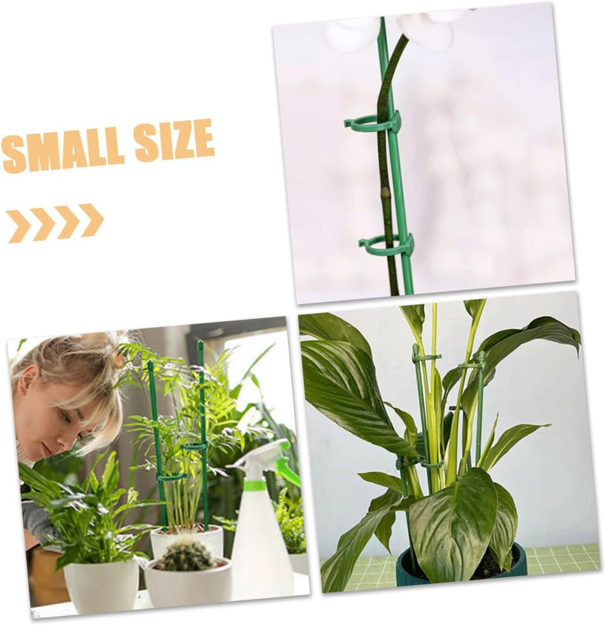 Toddmomy Plant Support Stakes for Garden Outdoor Use Single Stem Floral Flower Support Stake Connectors image number 5