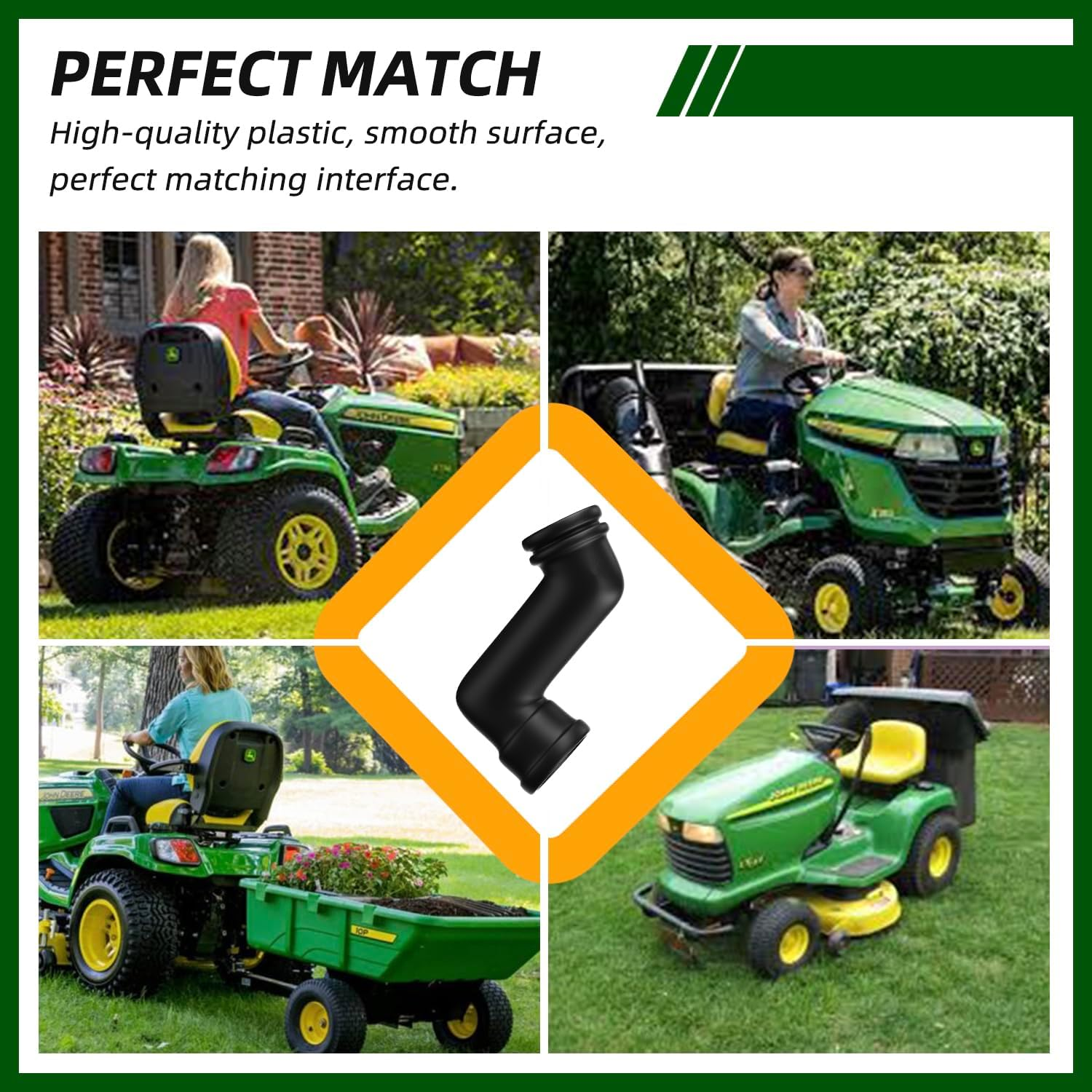 Deawater 3Pcs Black Plastic, Rubber Breather Tube Replaces Old # 280100, 692253