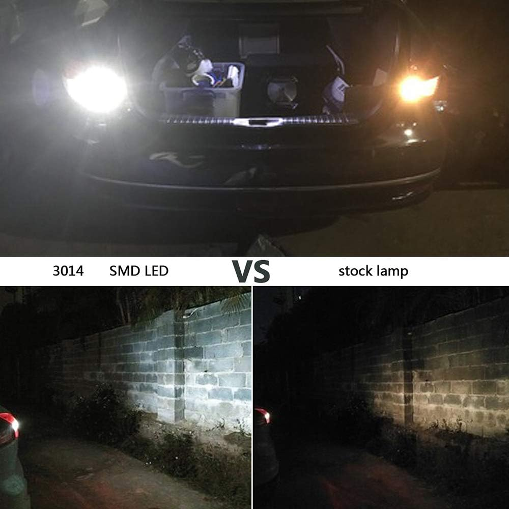 Blyilyb 12-24V 1156 BA15S P21W 7506 LED Light Bulbs 6000K White Color Replacement for Backup Reverse Tail Light Bulbs image number 4