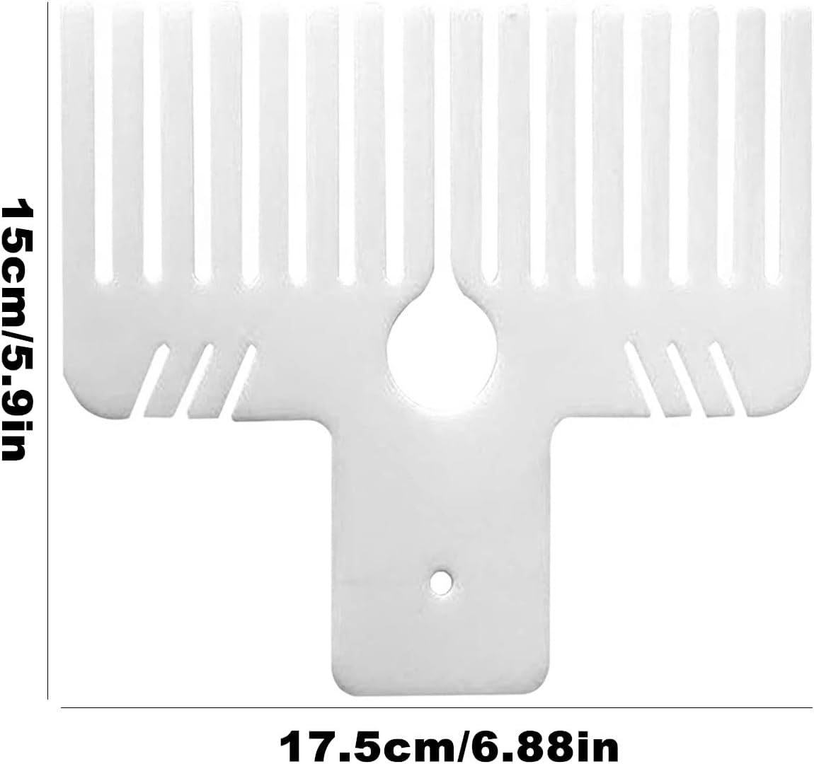 Suxgumoe Bow Maker Tool, Bow Maker Tool for Ribbon Craft, Plastic Bow Maker Comb Bow Making Tool for Bows Gift Wrapping, Wrist Corsages, Home Decorations, Hair Bows, Holiday Wreaths, White