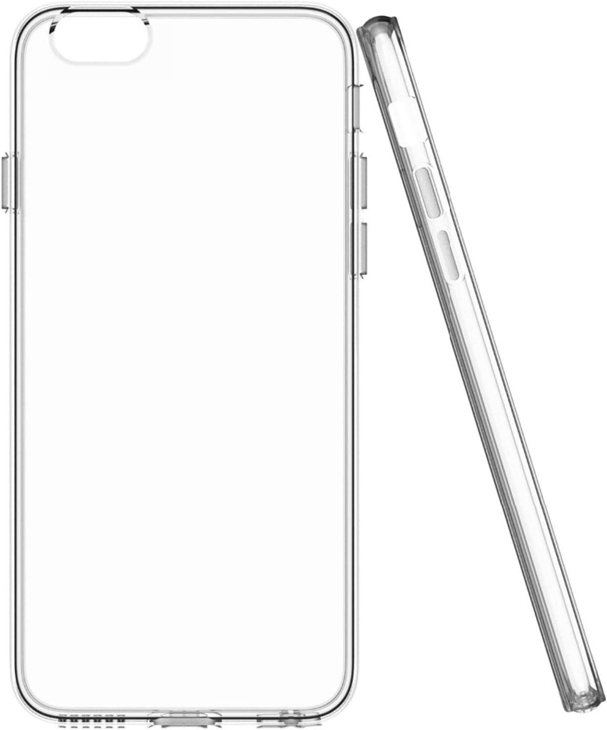 Apple Iphone 7 8 & plus TPU Transparent Crystal Clear Cushion Back Case Cover (For Iphone 8)