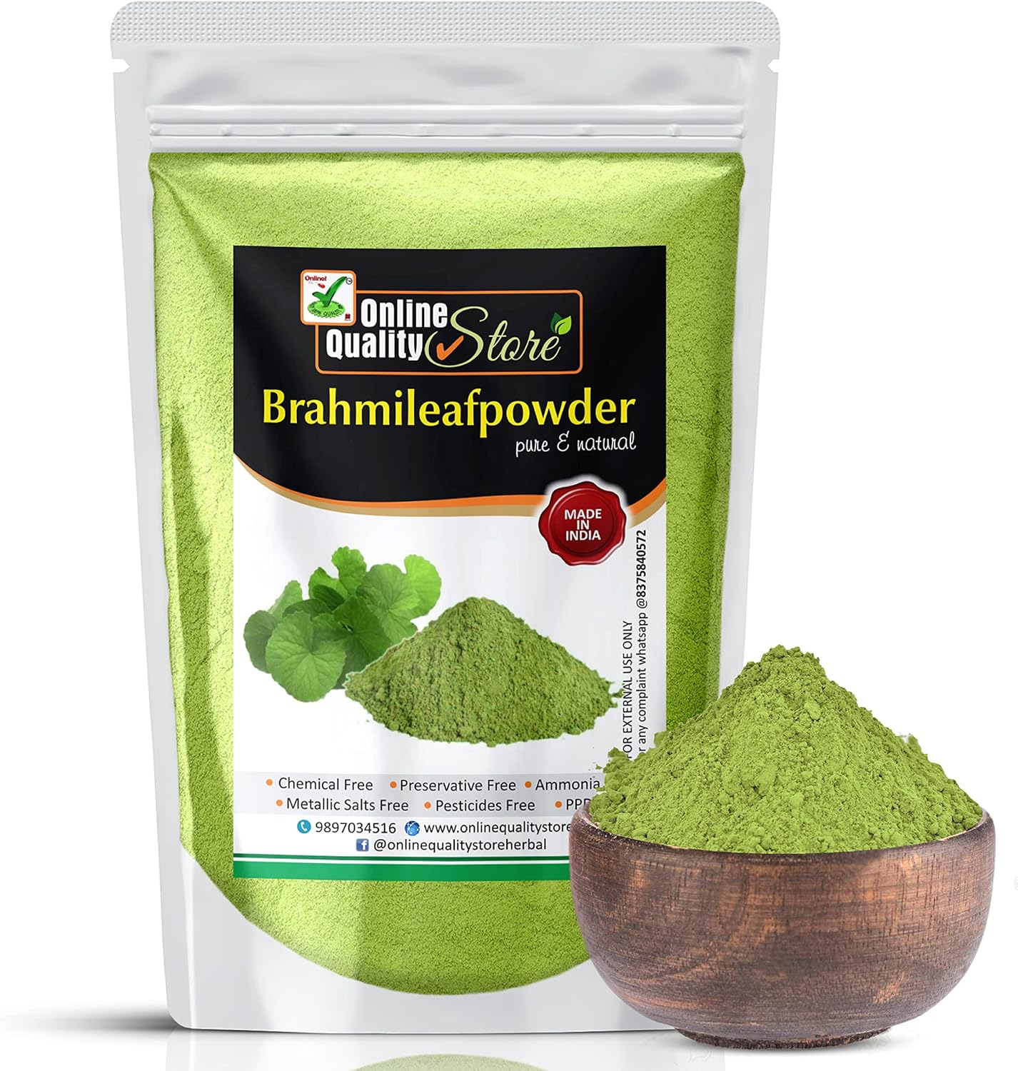 Online Quality Store Brahmi Powder for Hair, 250G image number 6