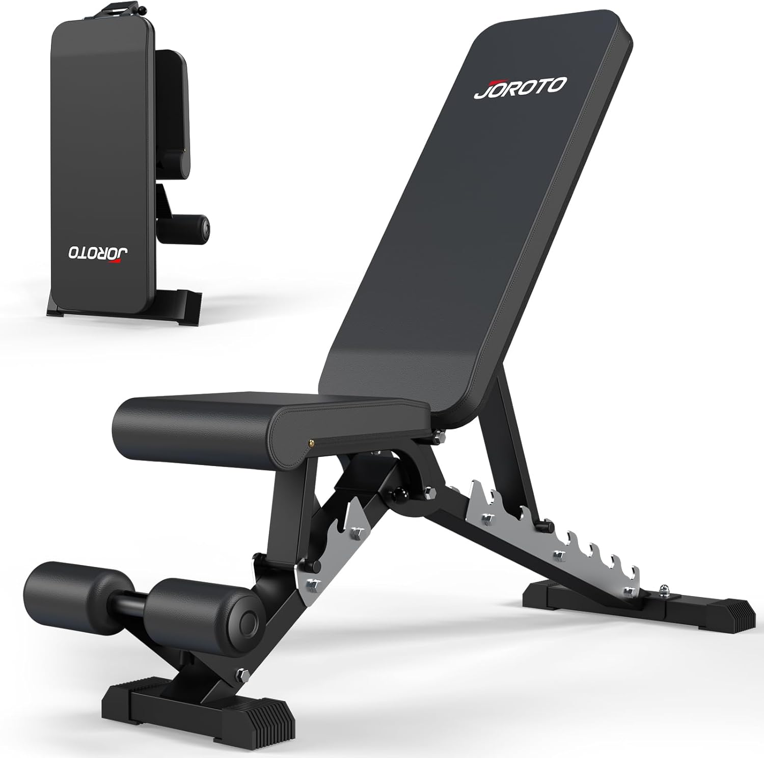 JOROTO Adjustable Weight Bench - 800 Pounds Capacity Workout Bench Strength Training Benches for Full Body Bench Press (2022 NEW VERSION-MD60) image number 2