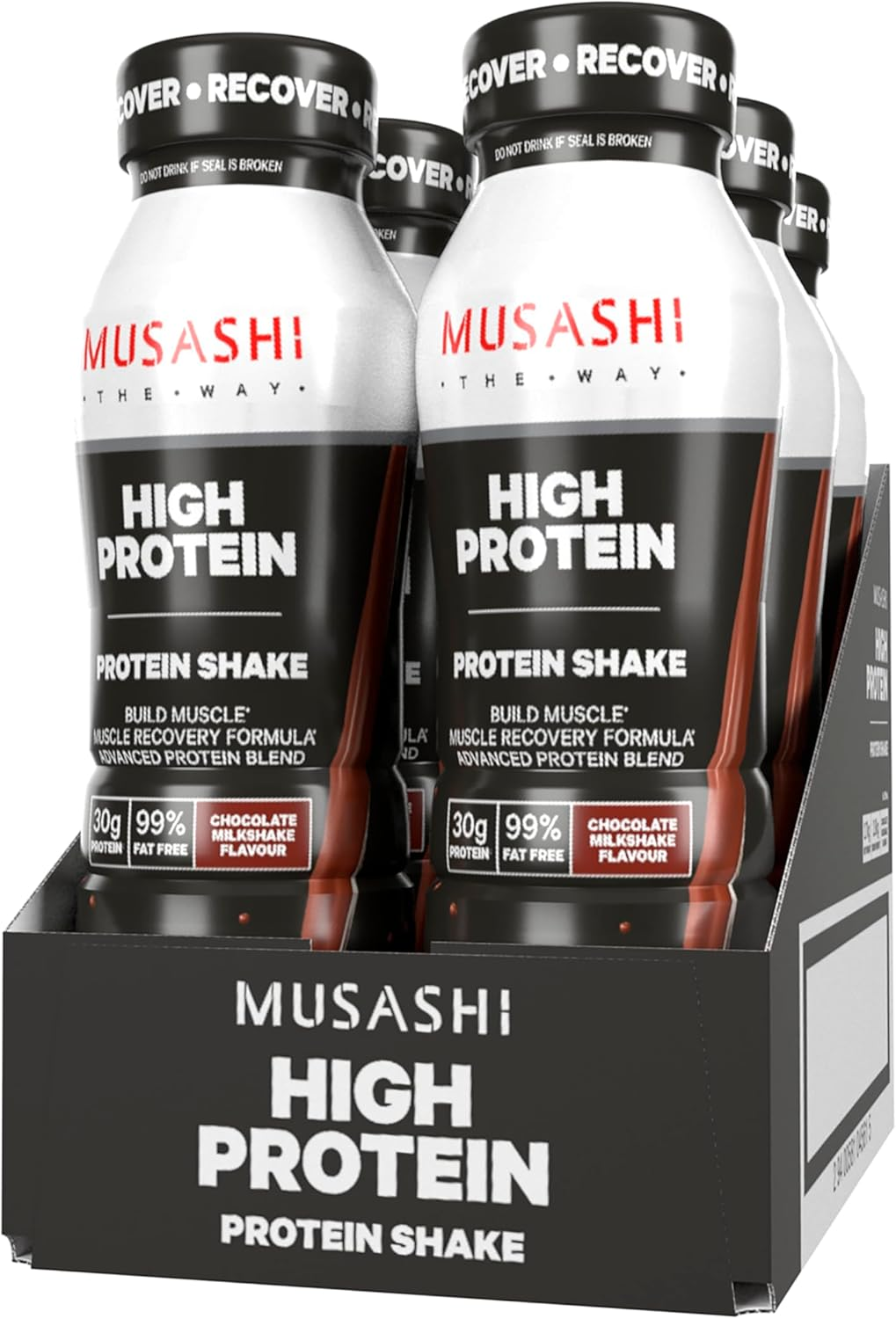 Musashi High Protein Ready to Drink Protein Shake - High Protein, Low Carb - Chocolate 6 Pack image number 3
