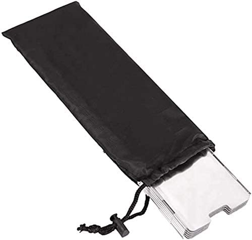 Folding Stove Windscreen Outdoor Camping Stove Windshield with Carrying Bag