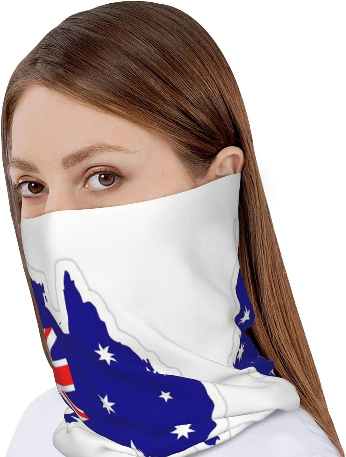 Edwal Australian Flag Map Print Slouchy Beanie Hat, Multifunction Beanie Hat Lightweight Beanie Sleep Hats for Women Men