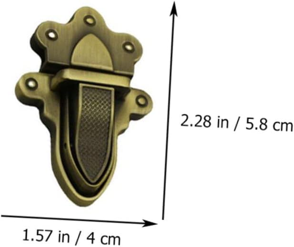 OATIPHO 4Pcs Metal Bag Closure Press Locks DIY Handbag Lock Accessories for Shoulder Bags Travel Purse Repair Replacement in Silver - Silver image number 6