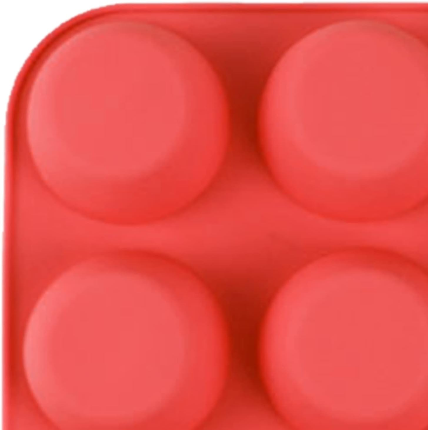 Large Muffin Tray 12 Cup Silicone Muffin Pan, Non Stick Muffin Cupcake Tin, Baking for Muffins or Cupcakes, Bakeware,28.9X21.7X2.9 Cm (Deep Red) image number 6