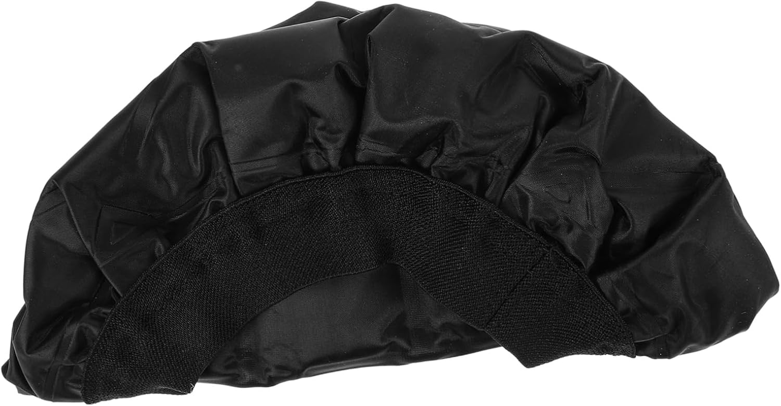 HAKIDZEL Reusable Hot and Cold Hair Dye Cap Material Thermal Salon Cap for Conditioning and Dyeing Black Elegant Design image number 2