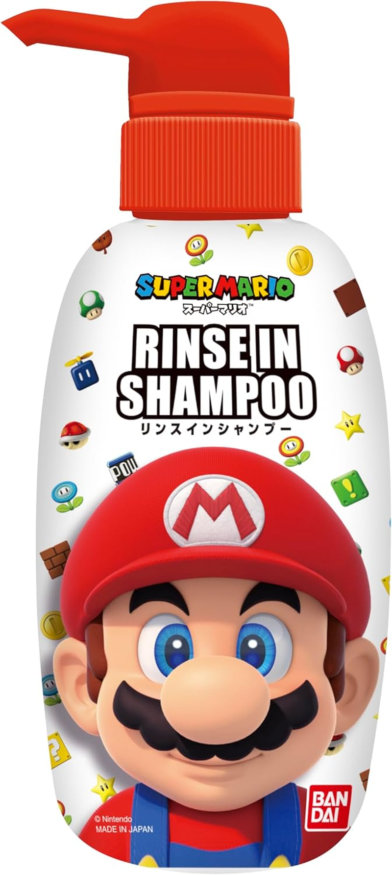 BANDAI Super Mario Rinse in Shampoo Recommended Age: 3 Years Old and Up