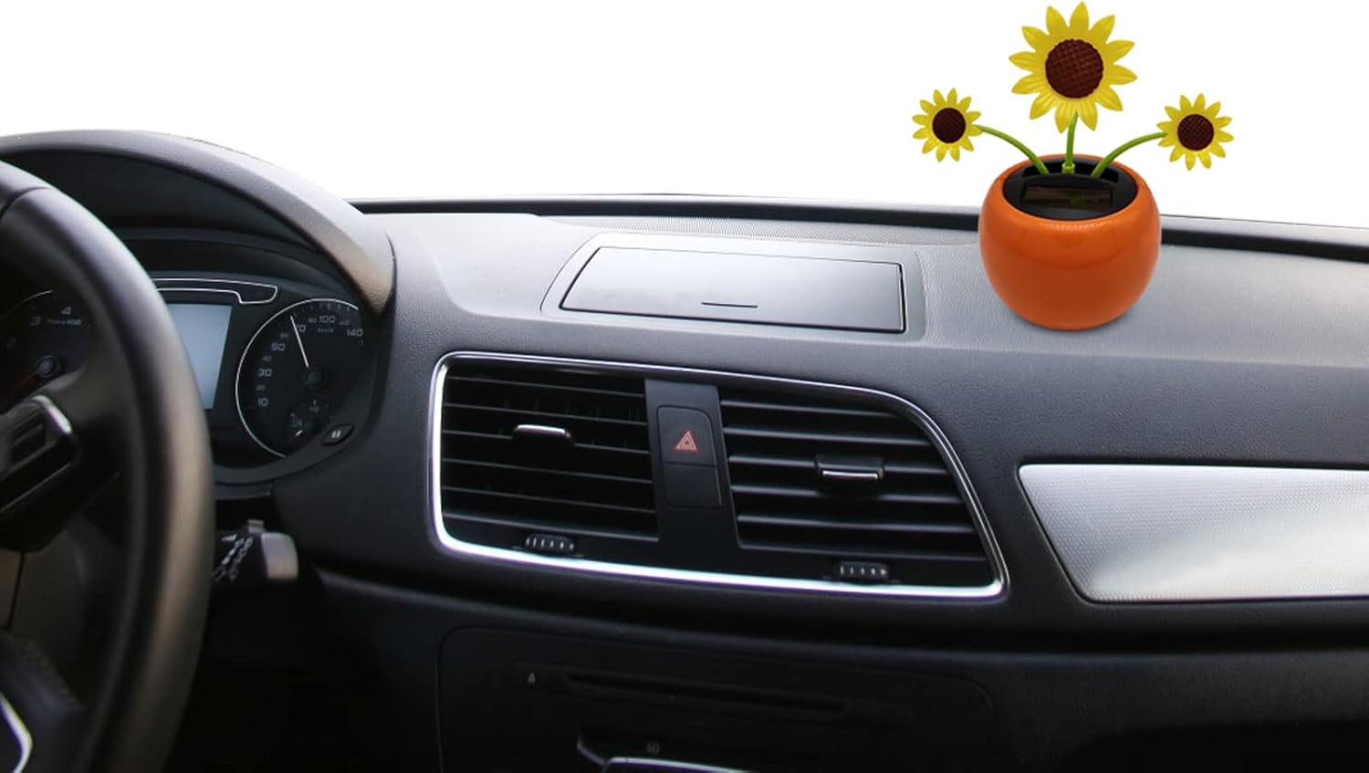 Solar Dancing Sunflower Toy - Sunflower Solar Car Ornament | Portable Shaking Head Car Toy, Reusable Solar Powered Dashboard Decor for Home, Bedroom and Car Buniq image number 2