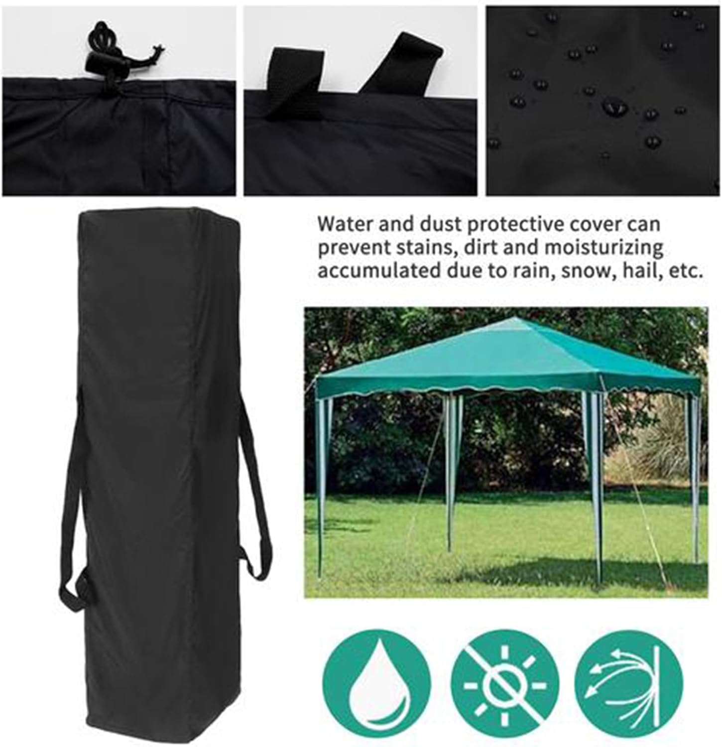 Tent Storage Bag | Extra Large Duffle Bag,Waterproof Lightweight Tote Carrying Packing Organizer for Outdoor Gym College Beach Moving Sports - M image number 6