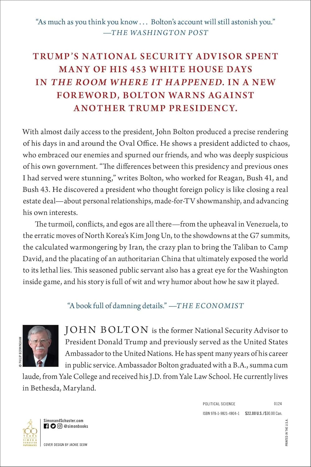 The Room Where It Happened: a White House Memoir image number 1