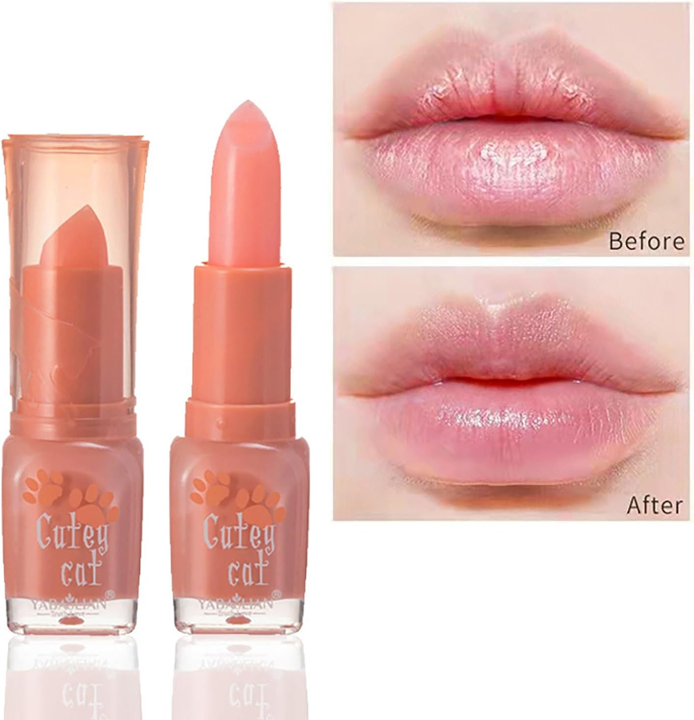 Roseflower Natural Lip Balm, 3 Colors Organic Lip Balm, 24HR Hydration - Moisturize Lips and Increase Charm, Nutritic Lip Balm for Dry, Cracked Lips(Pack of 3) image number 1