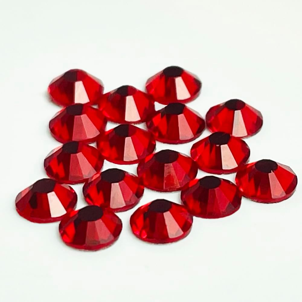 Yantuo Ss16 Light Siam Flatback Rhinestones 2880 Pcs, 20 Gross 4Mm Red Glass Rhinestone for Crafts, Costumes,Weddings,Shoes,Tumbler image number 3