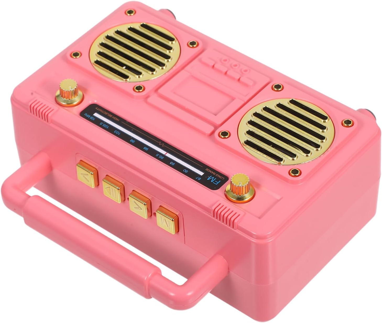 LRXIYODE Portable Retro Radio Speaker Mini Wireless Subwoofer Music Player for Outdoor Camping Home Desk Decor with Long Battery Life and Compact Design image number 4