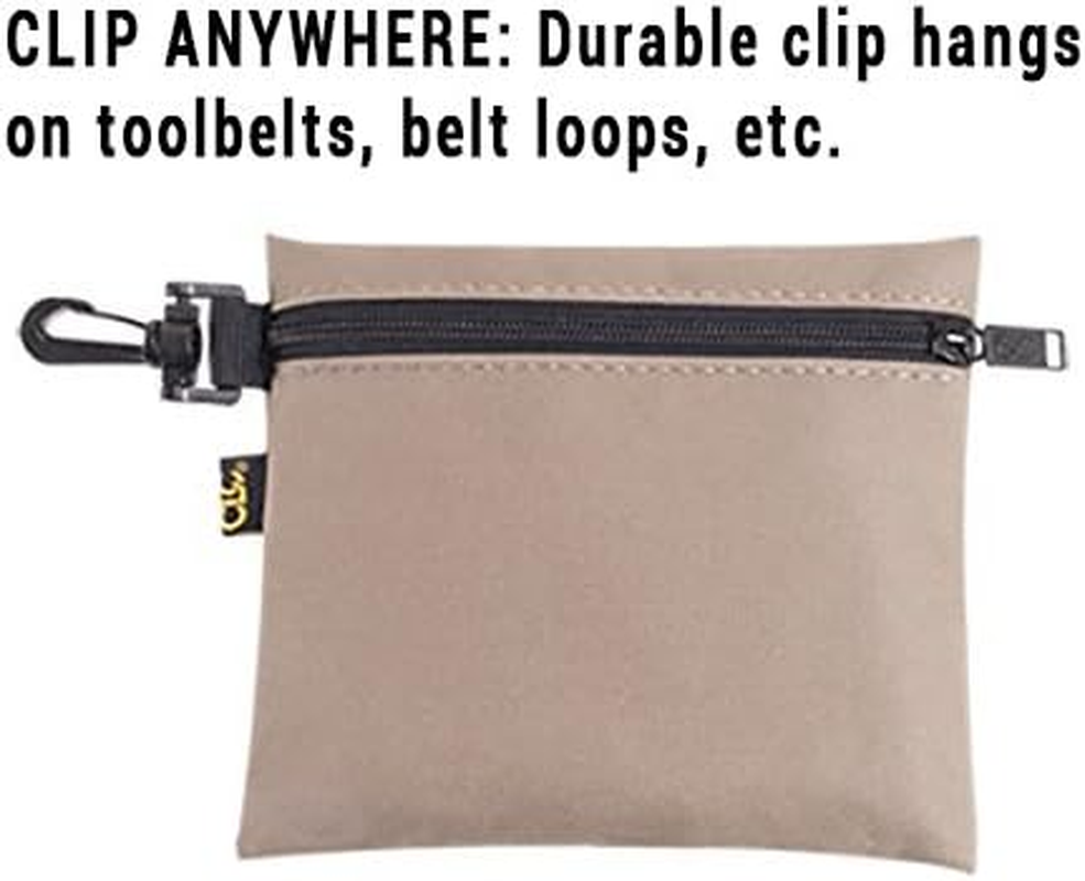 Custom Leathercraft 1100 Multi-Purpose Clip-On Zippered Poly Bags