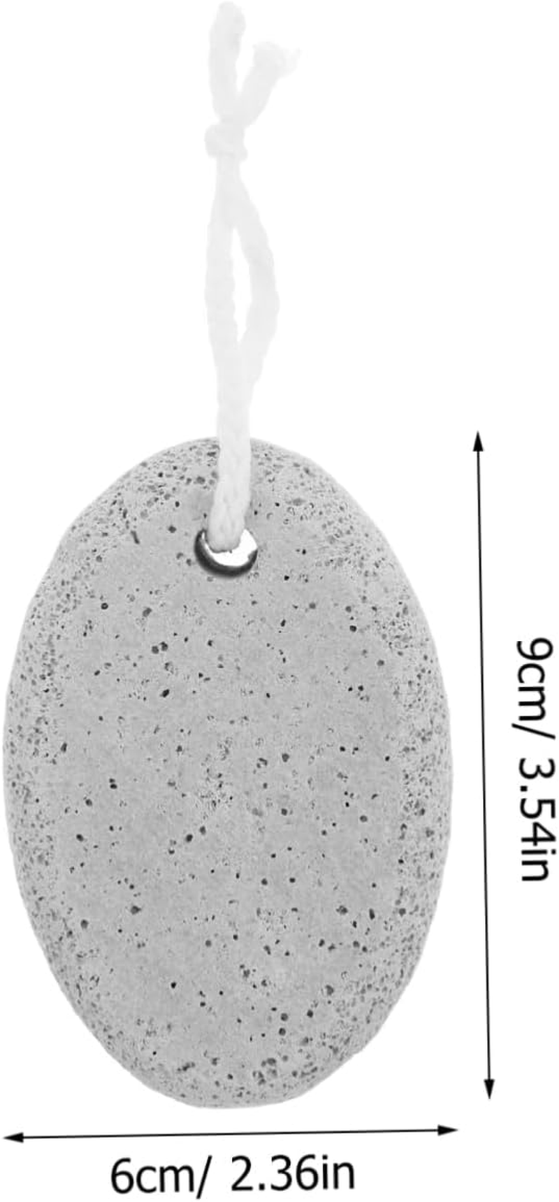 PRETYZOOM Natural Foot Pumice Stone for Feet Lava Pedicure Tools Hard Skin Callus Remover for Feet and Hands Light Grey image number 6