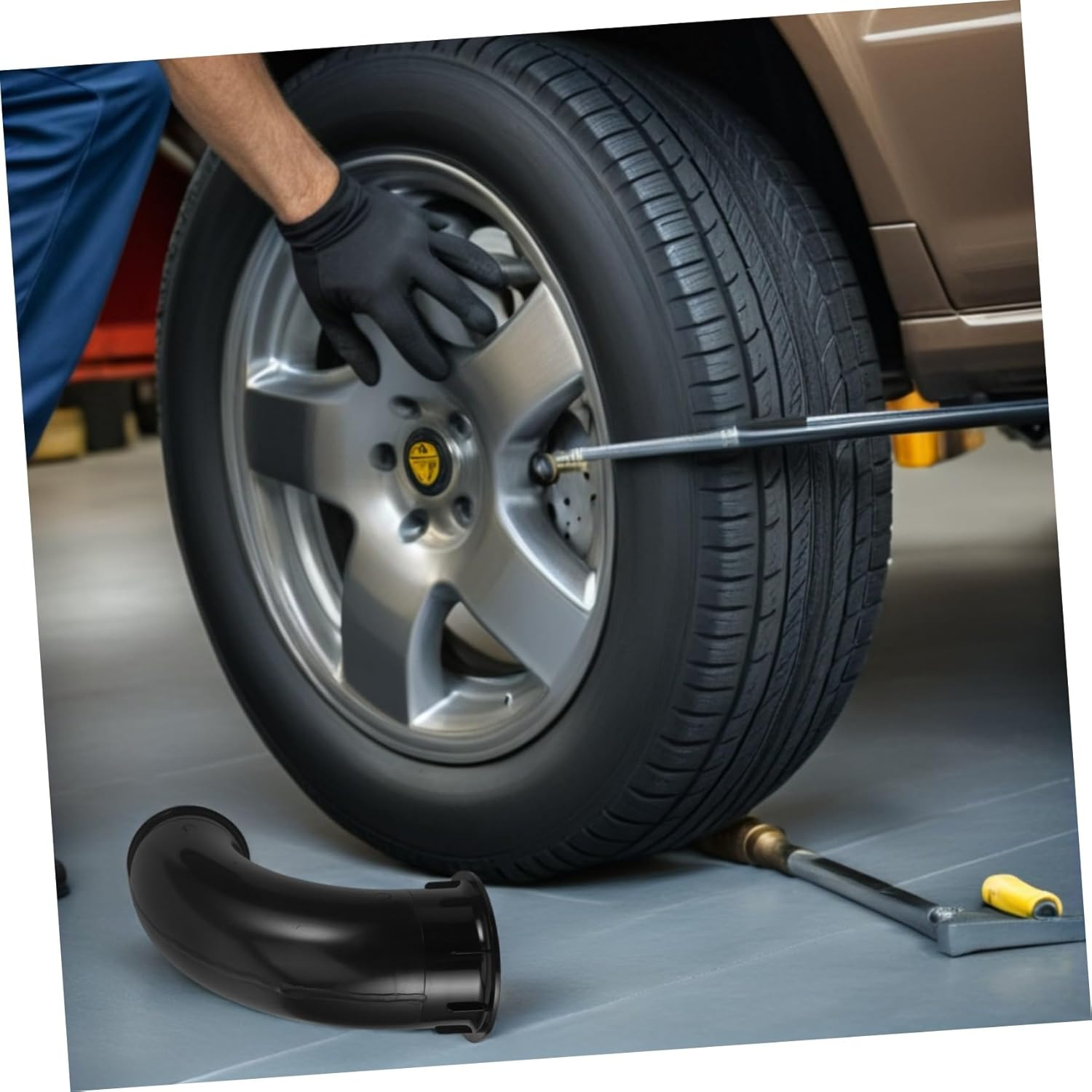 HOMSFOU 2Pcs Car Subwoofer Speaker Subwoofer Terminal Enclosure Port Tube Voice Outlet for Car Bass Reflex Port Tube Acoustic Hideaway Sound Black image number 6