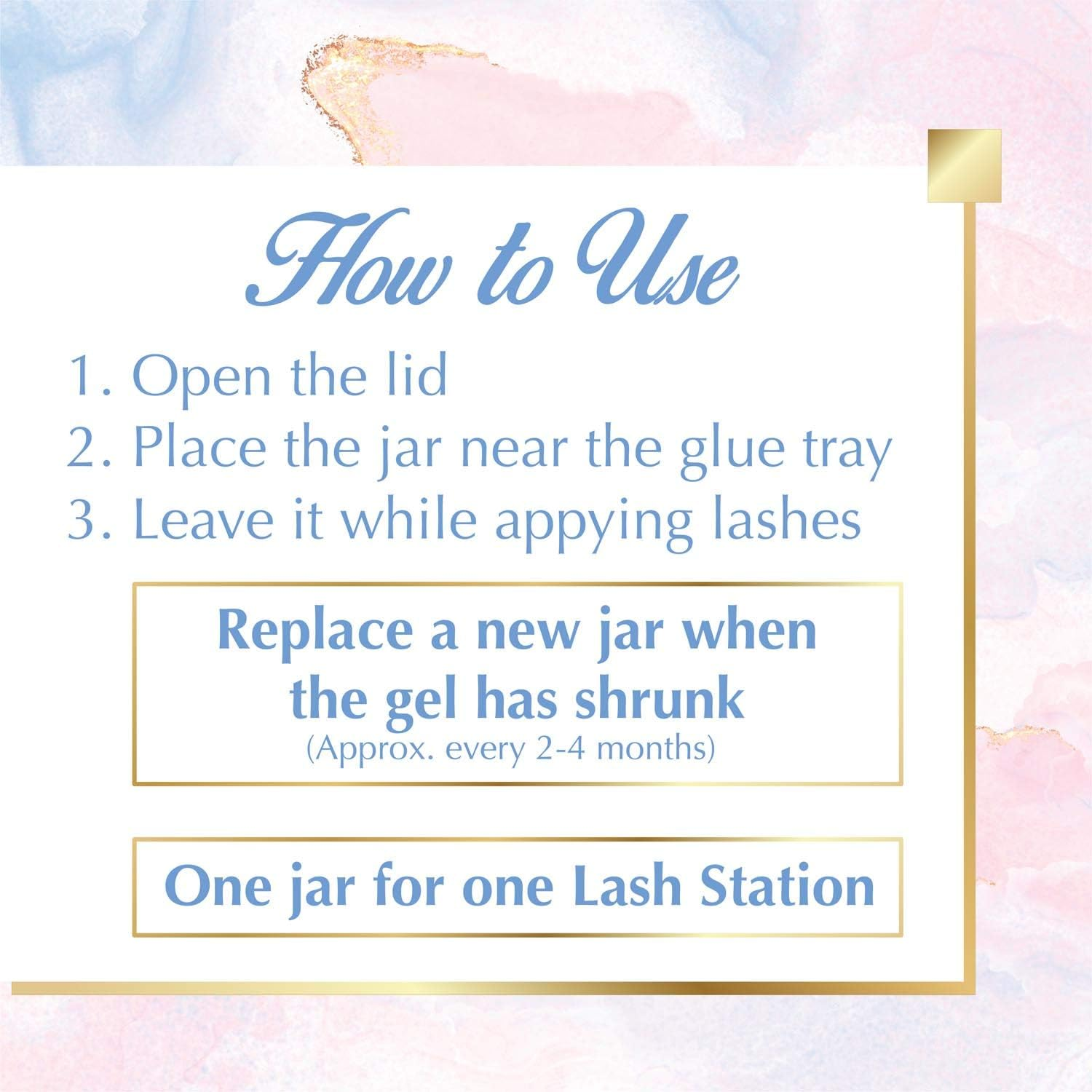 Lyon Lash anti Allergy Gel Air Refresher | Absorb Fume & Odor from Lash Adhesive | Less Stinging and Headache after Use | Suitable for Classic & Volume Lashing | Eyelash Extension Supplies & Tools image number 3