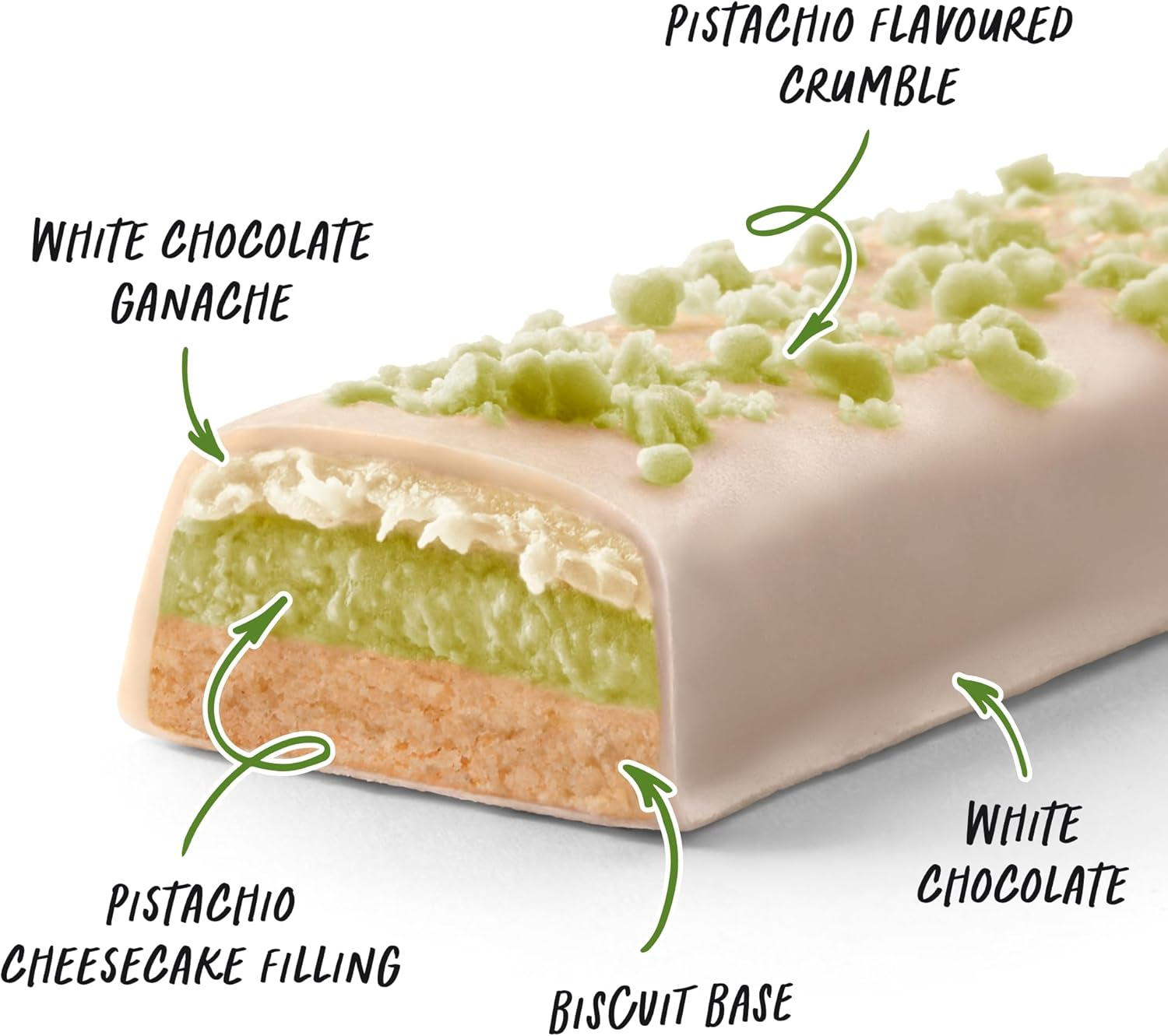Muscle Nation Cheesecake Pistachio Papi Protein Bar 12 X 50G image number 2