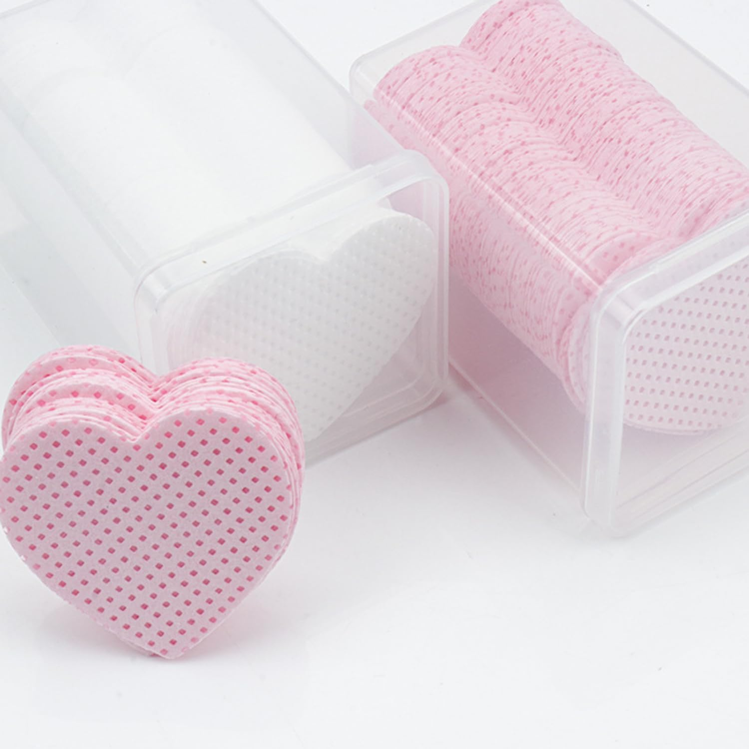 Lint Free Nail Wipes, 200 PCS Non-Woven Fabric Nail Cleaning Pads Pink Lash Extensions Glue Cleaning Wipes Nail Salon Supplies (200 PCS) (Blue) image number 3