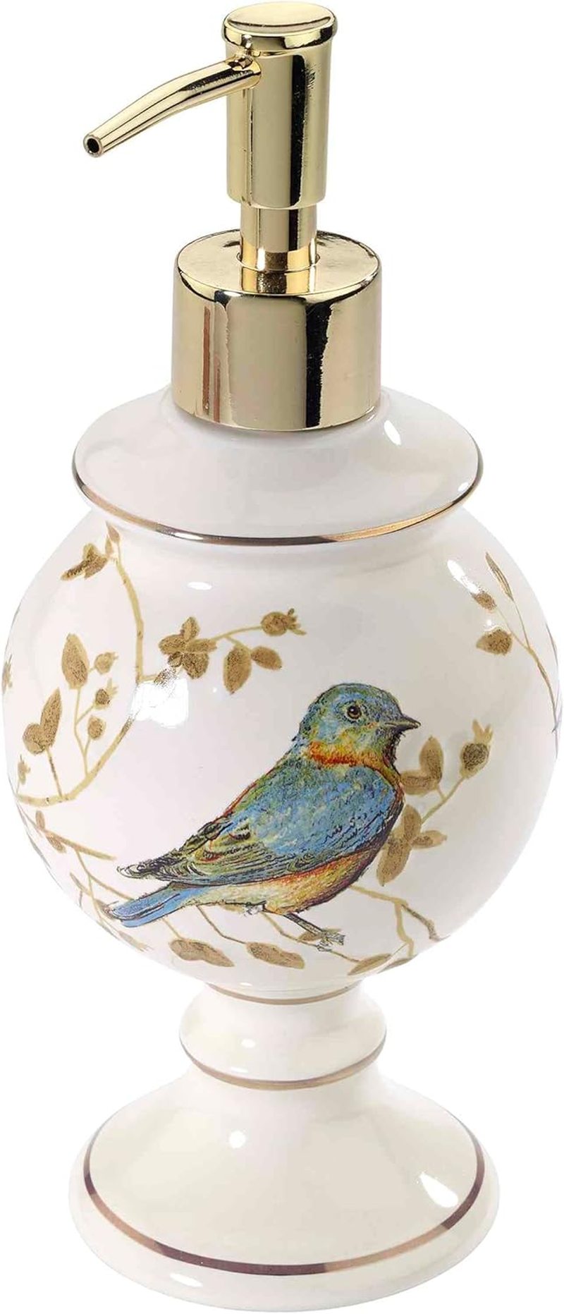 Avanti Linens - Tumbler, Durable Countertop Organizer, Nature Inspired Bathroom Accessories (Gilded Birds Collection) image number 5