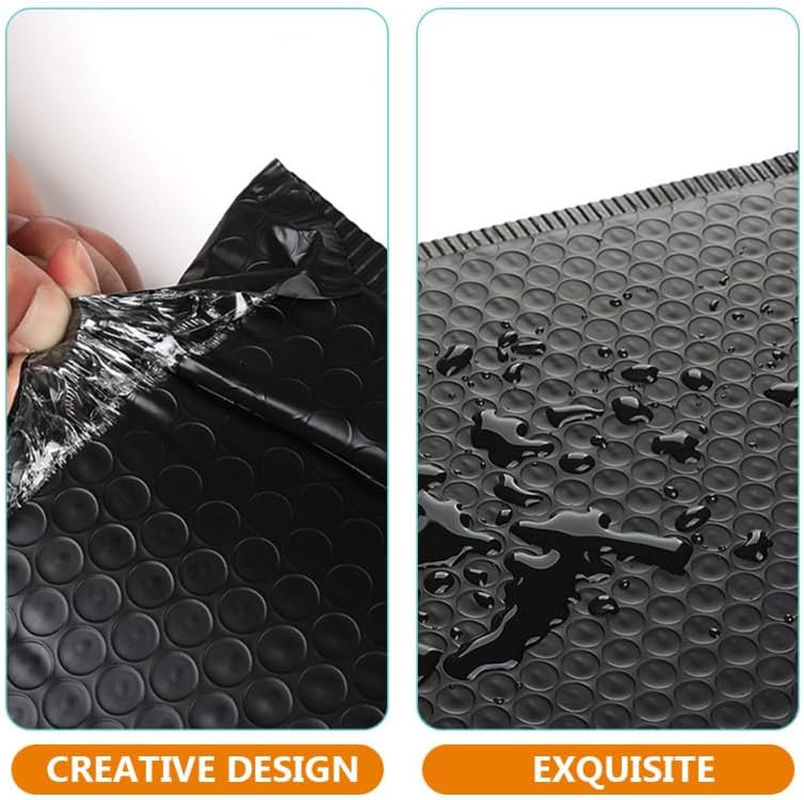 GLEAVI 50Pcs Black Mailers Self Sealing Padded Envelopes 7X4.7 Inches Co-Extrusion Film Shipping Bags for Jewelry, Books, Cosmetics, and Small Business Packaging image number 6