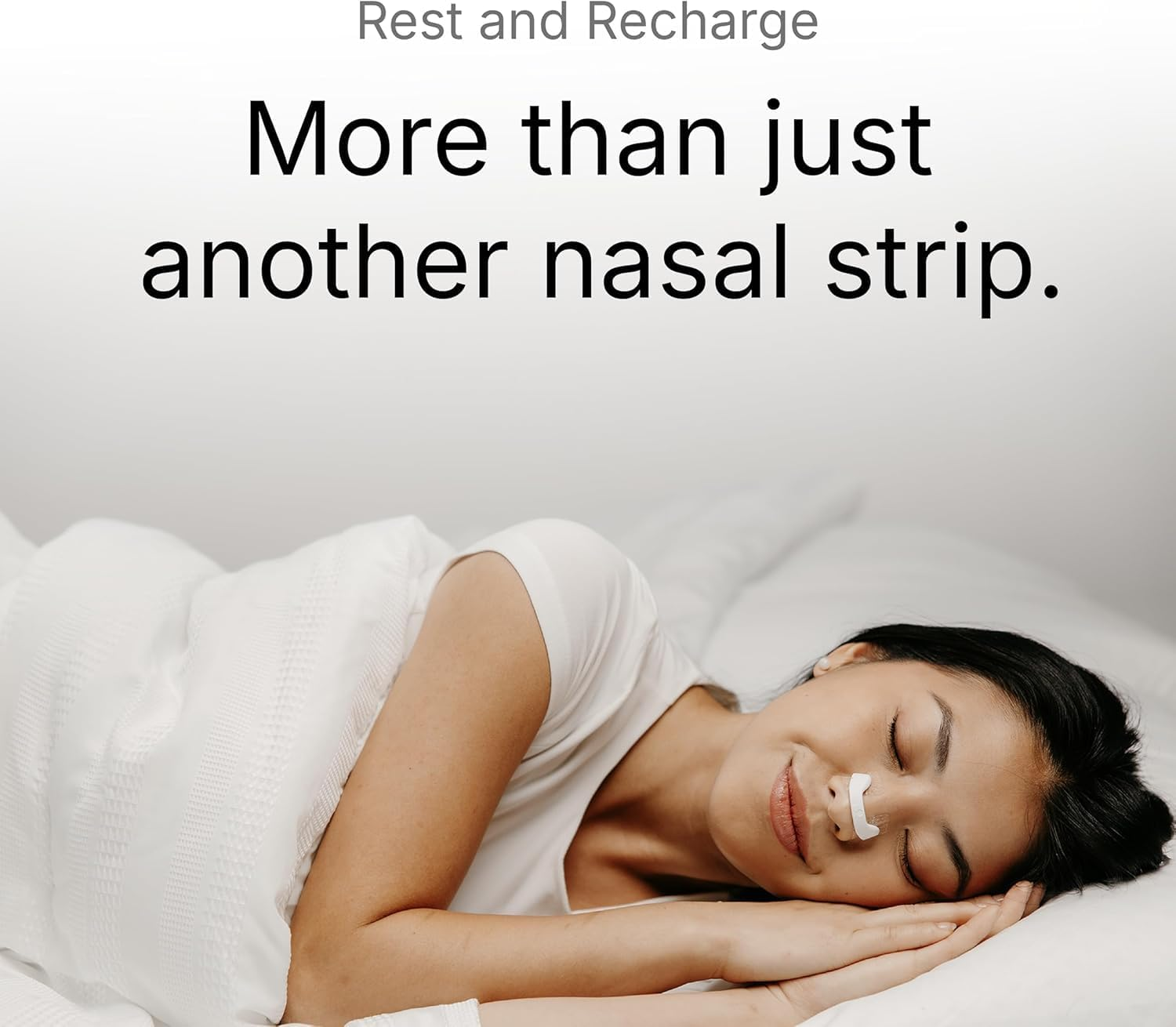 Breathing Nasal Strip Starter Kit (Black, 60 Pcs) - Boost Oxygen Intake, Reduce Snoring, Improve Sleep Quality - Sweat Resistant, Skin Safe Nasal Strips - Extra Strength Snoring Solution image number 6