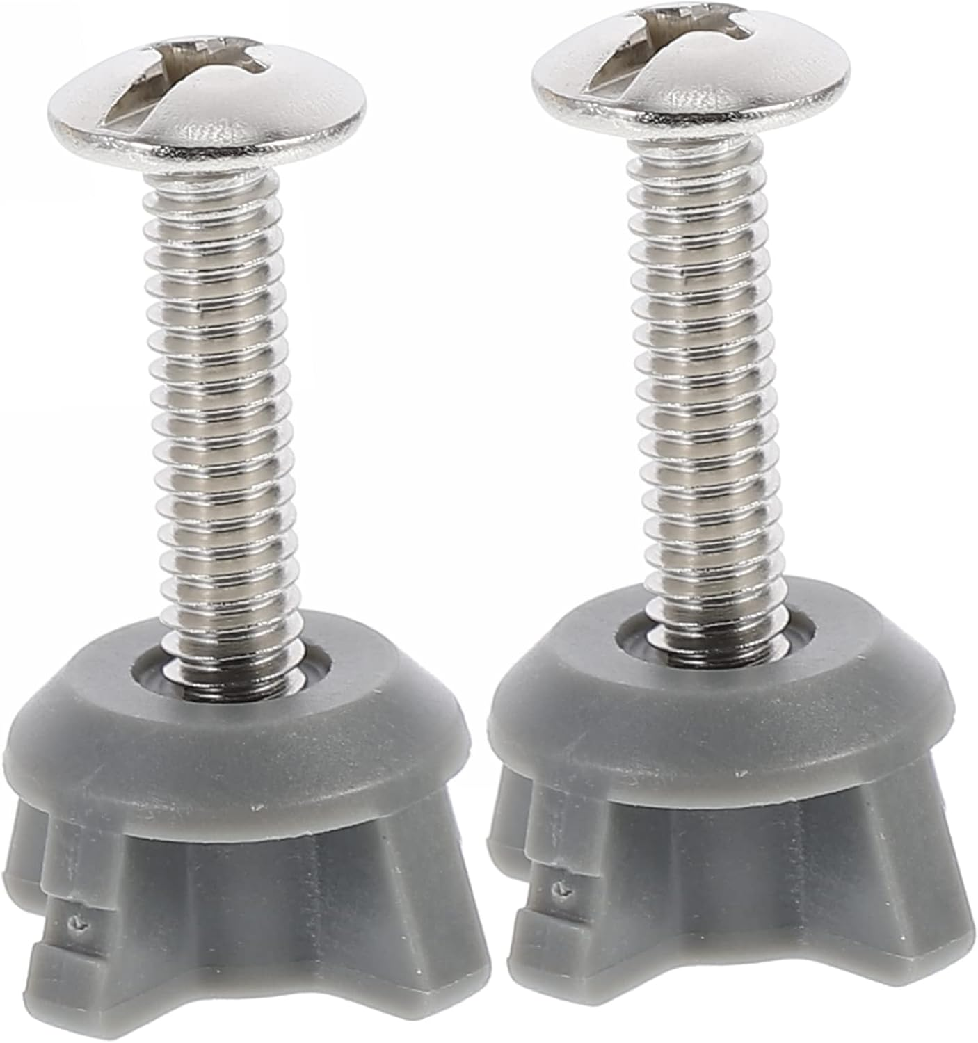 TEHAUX 2Pcs Professional Toilet Lid Fixing Screws Toilet Seat Accessories Replacement Hinge Bolts for Bathroom Wc image number 5