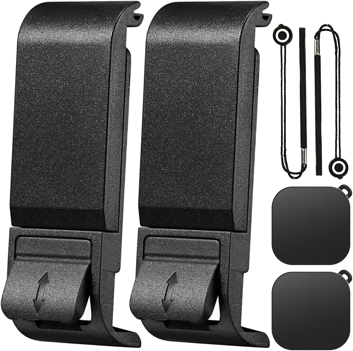 ZHUROUPU 2Pcs Side Door Cover Replacement for Gopro Hero 9 10 11 12 Black, Battery Side Opening Housing Replacement, Dust Protection USB Type-C Charging Port Battery Cover with Lens Cap Cover image number 3