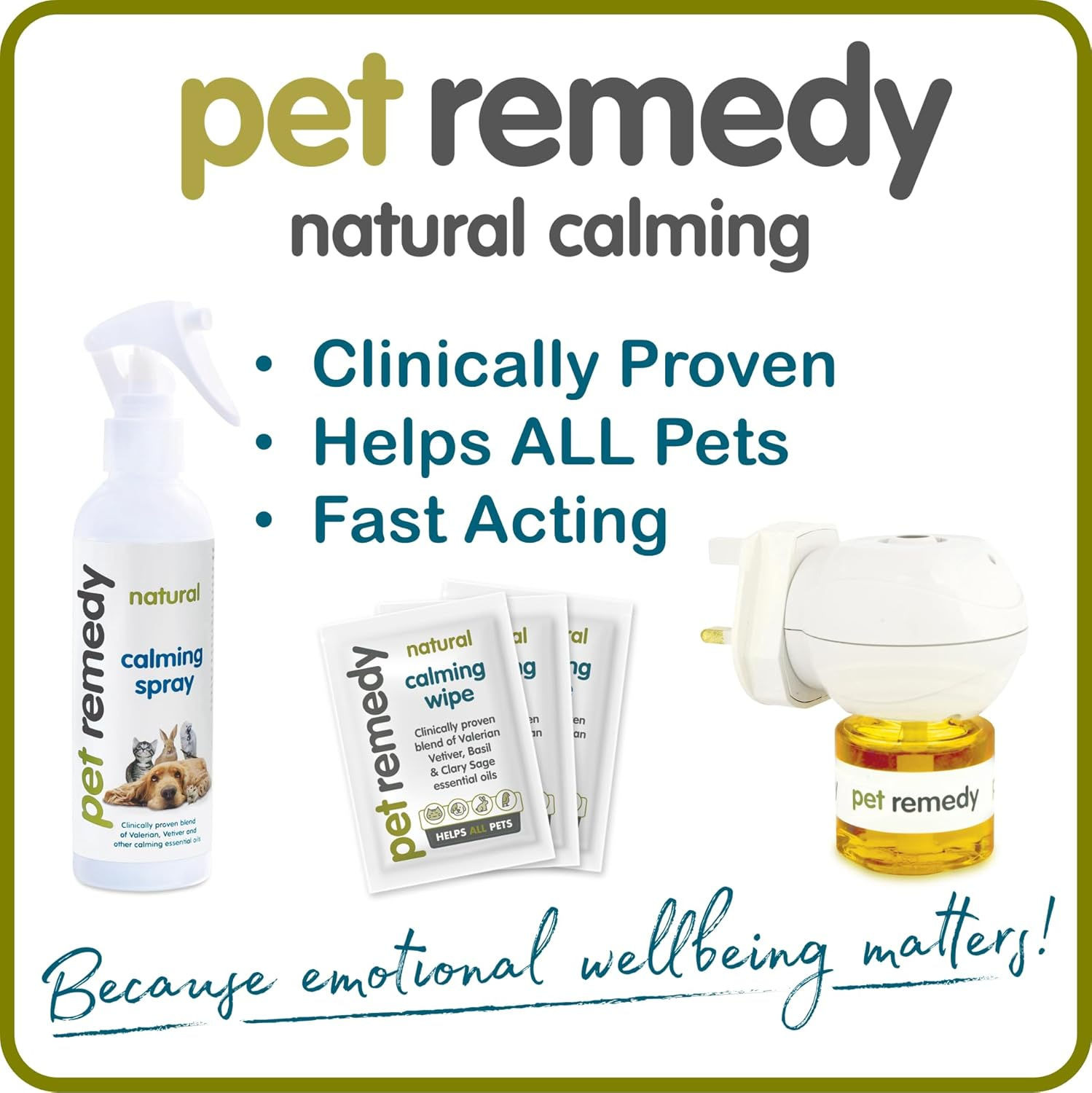 Pet Remedy Natural Calming Diffuser Refill Pack, 40 Ml, Pack of 3 (6 Month Supply)