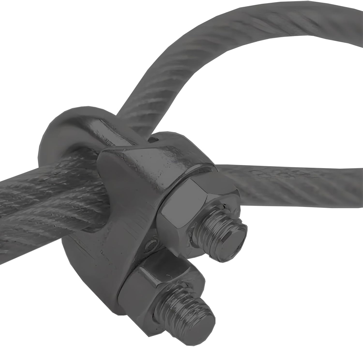 Supporting Alloy Steel Anti-Sag Gate Cable Kits for for Outdoor Wooden Fence Gate Door Support, Diameter 5Mm, Length 2.5M(8.2 Feet) (4, Black) - 4, Black image number 6