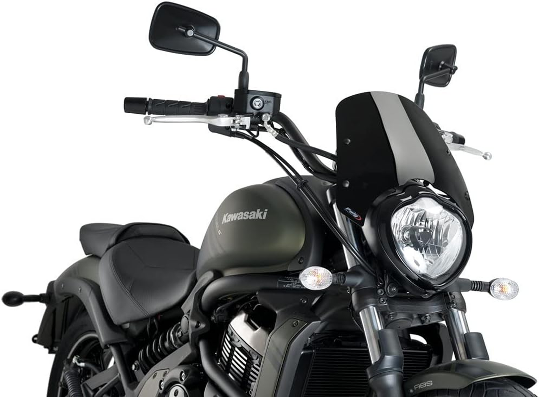 Puig Windshield Naked New Generation Sport 3175N for Kawasaki Vulcan S 15'-19', Kawasaki Vulcan S Caf&eacute; 17'-19', Black image number 1