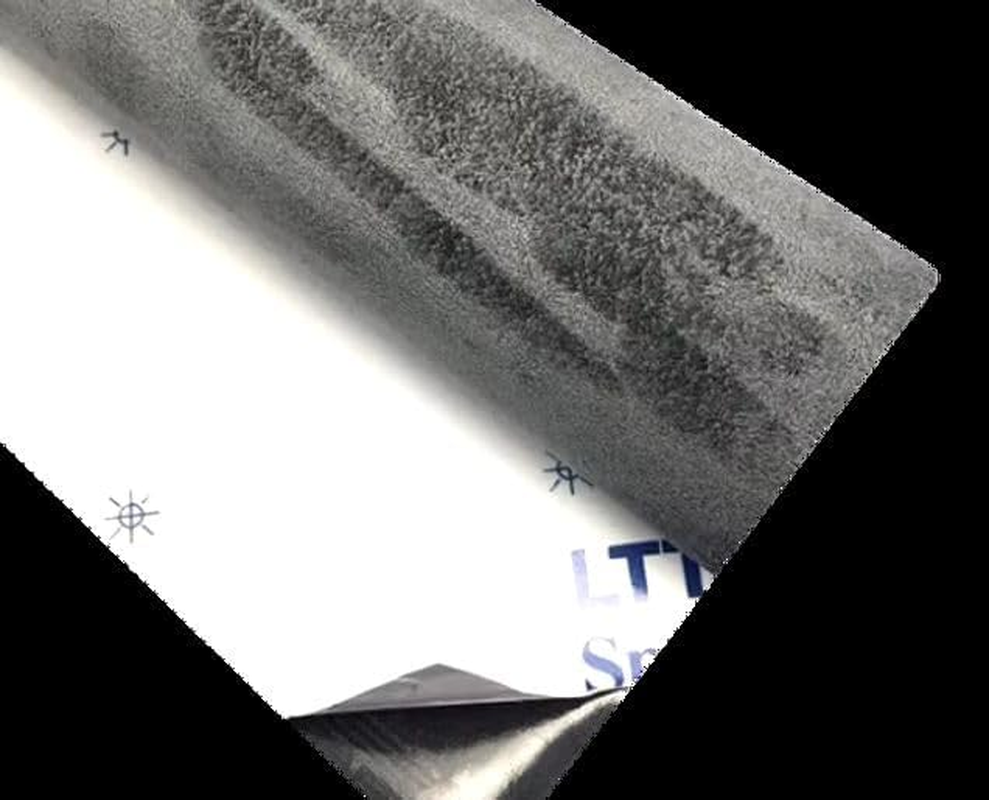 Self Adhesive Alcantara Style Warp (Black Colour) - Black Grey image number 7