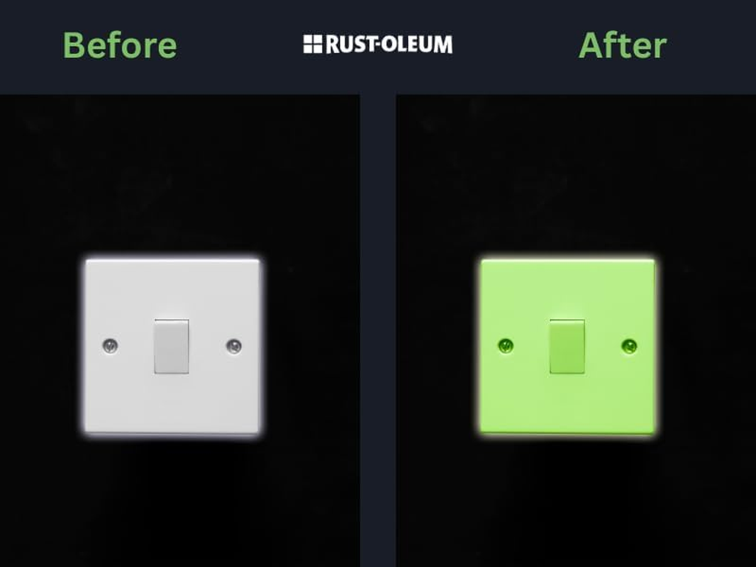 Rust-Oleum Glow in the Dark Spray Paint &ndash; Long-Lasting Luminous Effect, Multi-Surface, Indoor/Outdoor, Ideal for Kids&rsquo; Crafts & Halloween Props, 283G image number 3