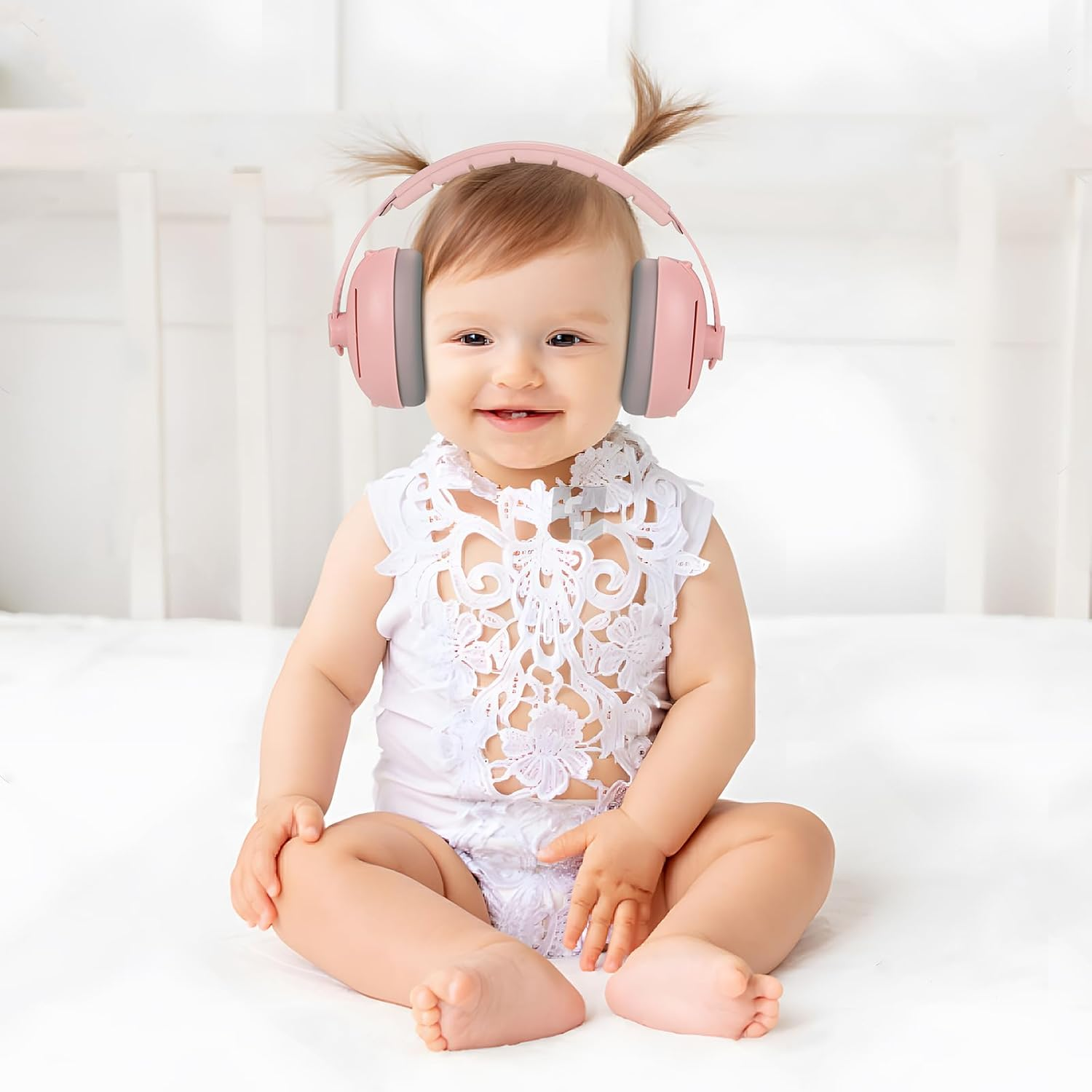 Pandaear Baby Ear Muffs, 2-In-1 Baby Ear Protection Noise Cancelling Headphones Ages 0-3 Years, Infant Hearing Protection image number 1