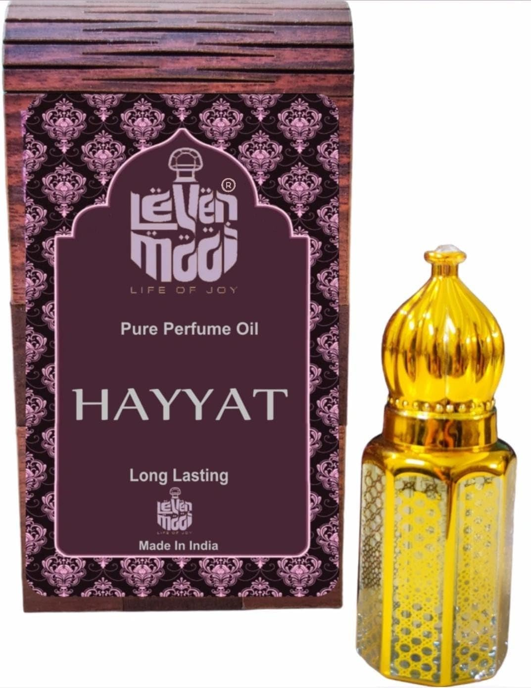 LEVENMOOI HAYYAT Wooden Attar for Suitable for Daily Uses,Occasions & Parties Long Lasting Fragrance Roll on Perfume Oil Leak Proof Available in Travel Size for Unisex 3Ml image number 3