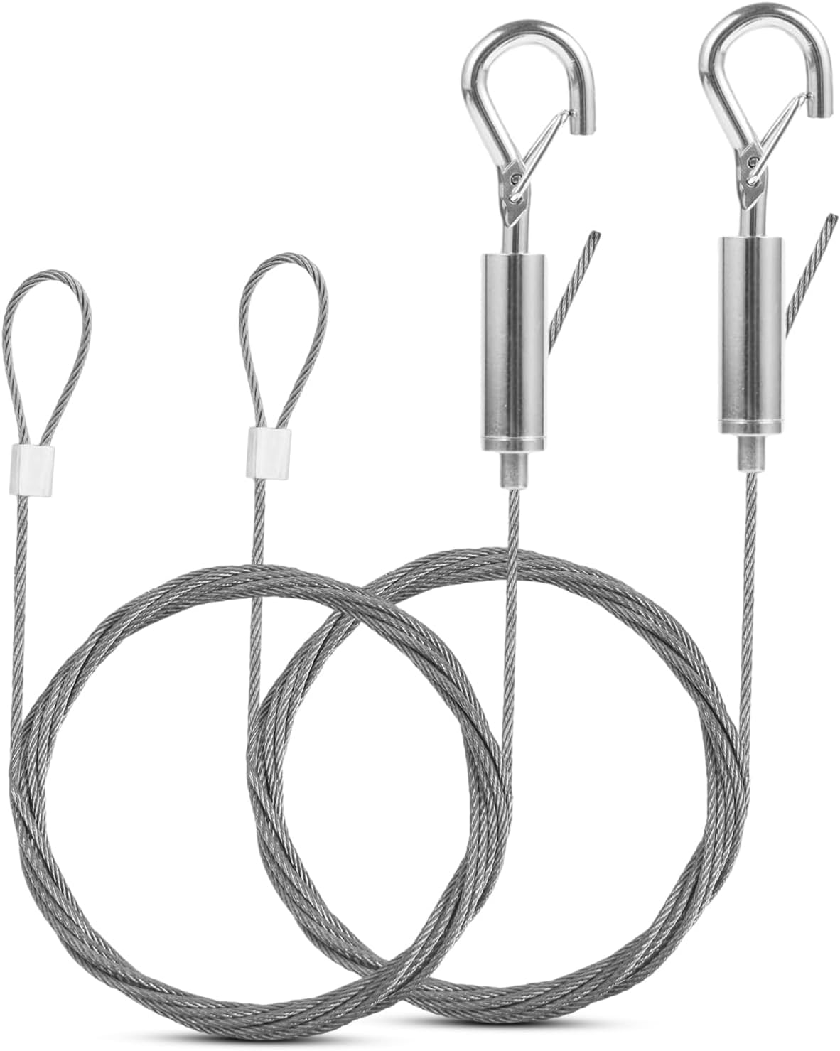 Adjustable Picture Hanging Wire, 2 Pcs Stainless Steel Picture Hanging Wire, Stainless Steel Heavy Duty Hanging Rope for Picture, Mirror Hanging Hardware, Light Lamp, Billboards, Basket image number 3