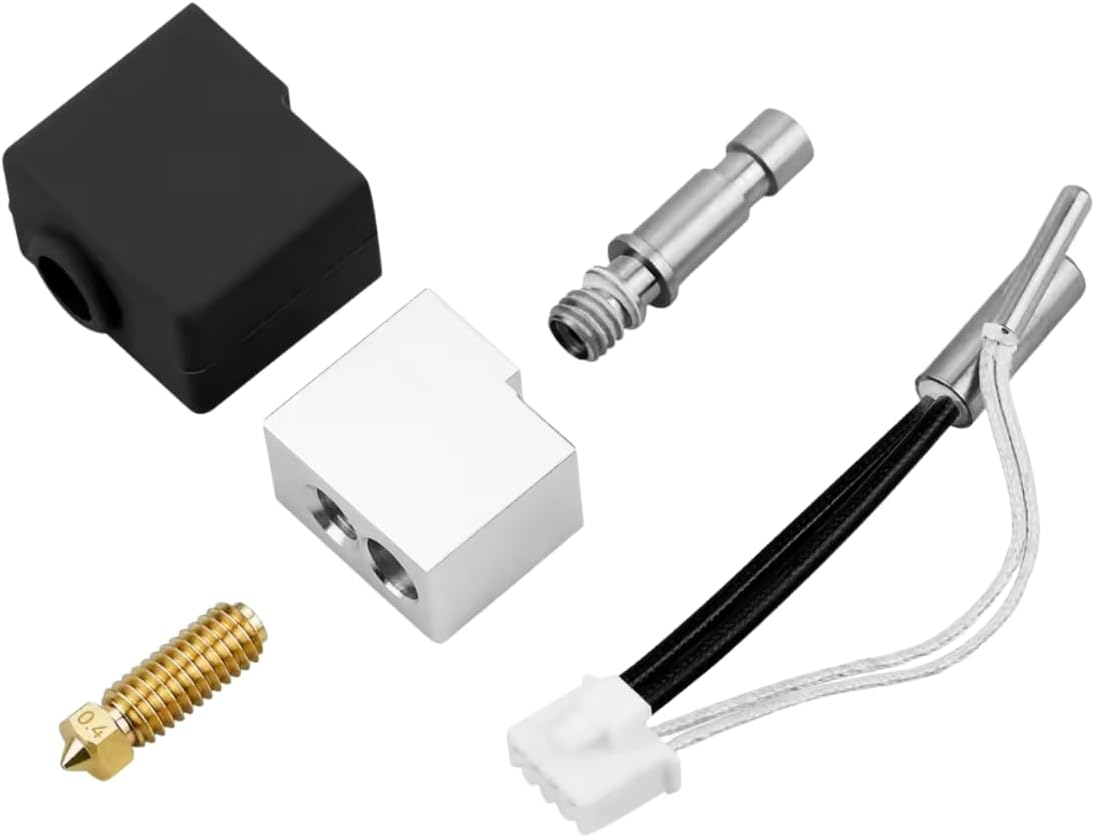 Kobra S1 Hotend for Anycubic, Hotend Heating Block Kit for Anycubic Kobra S1 S1C Hot End S1 Combo Brass Nozzle 0.4Mm Print Head 3D Printer Part image number 2