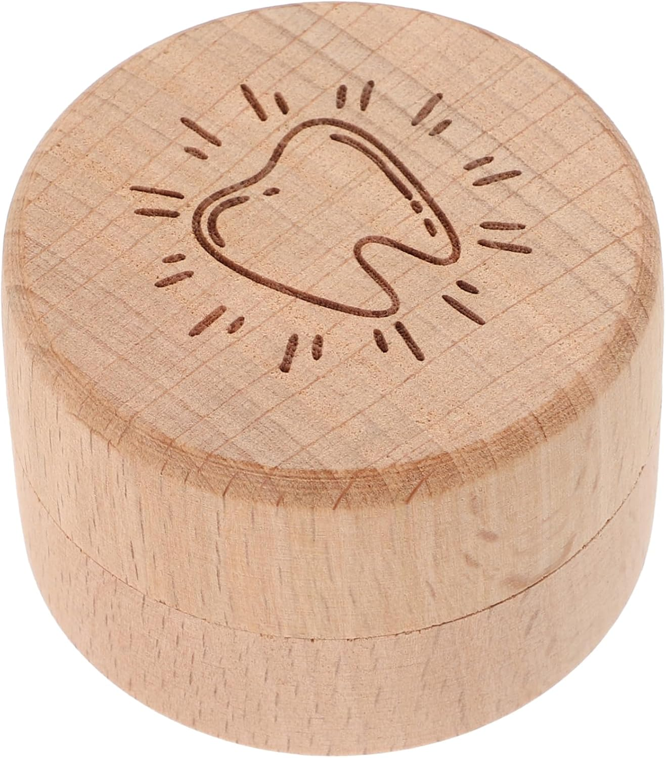 Unique Wooden Tooth Box First Tooth Keepsake Storage for Newborns for Boy Girl'S image number 5