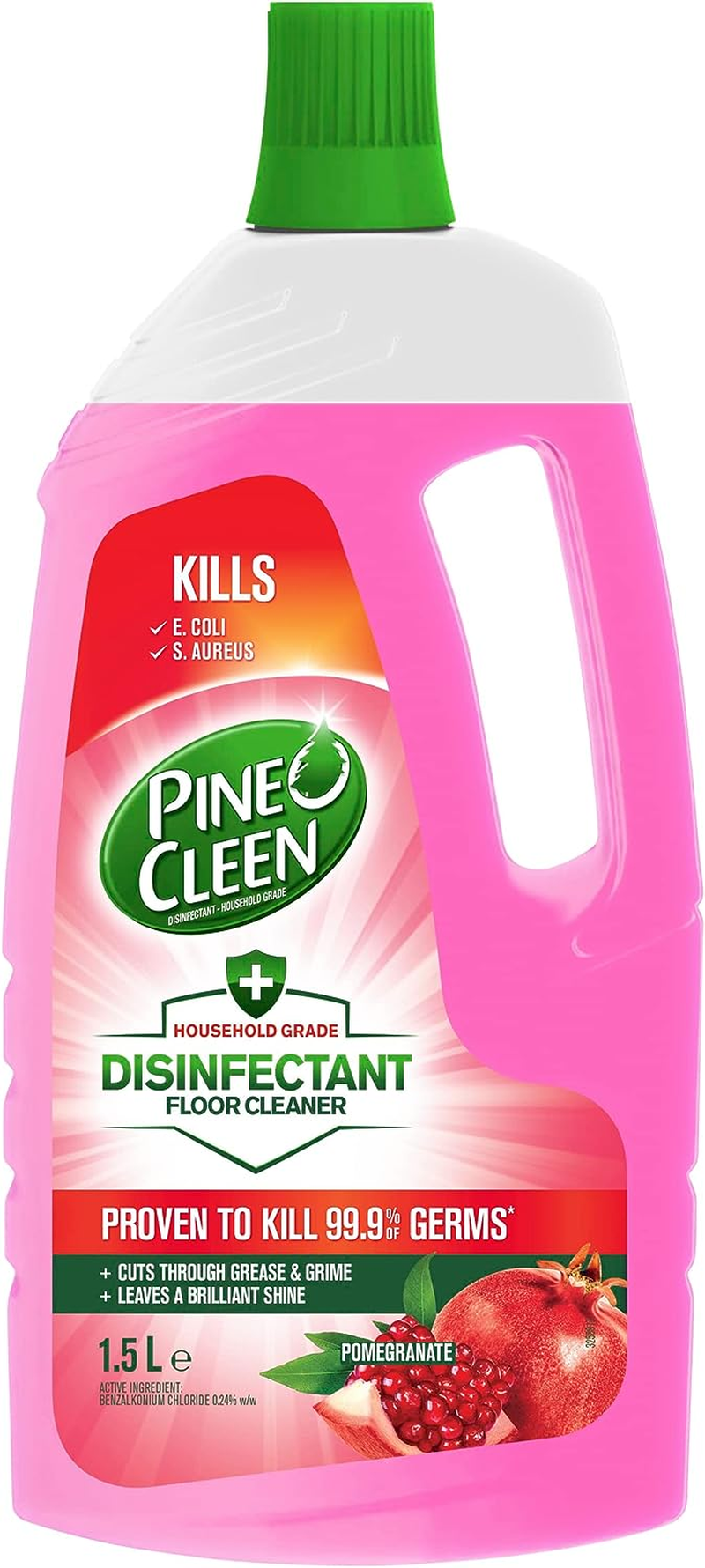 Pine O Cleen Disinfectant Floor Cleaner Pomegranate 1.5L (Pack of 2) image number 3