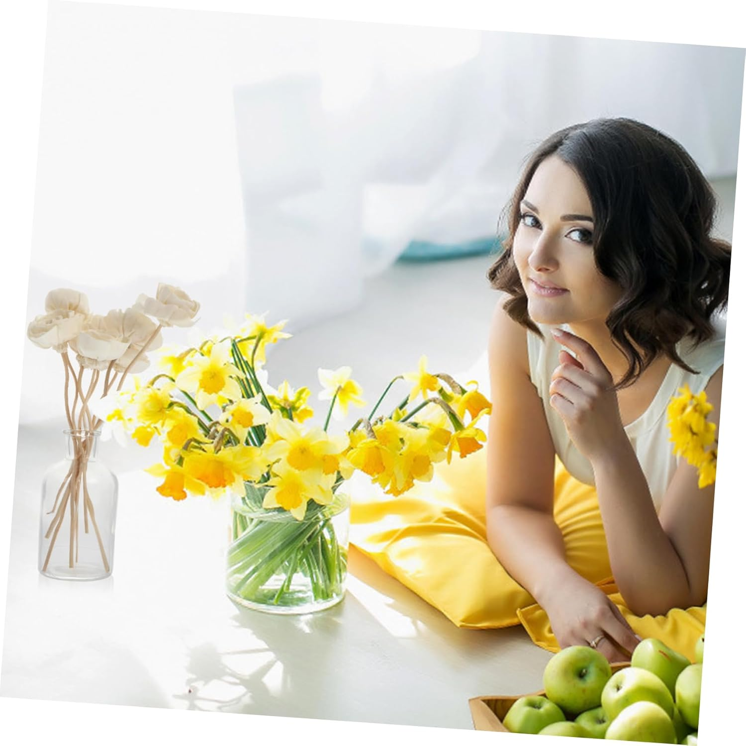 16Pcs Aromatherapy Rattan Vines Sticks Diffuser Rattans for Home Fragrance Decoration Essential Oil Diffuser Accessories