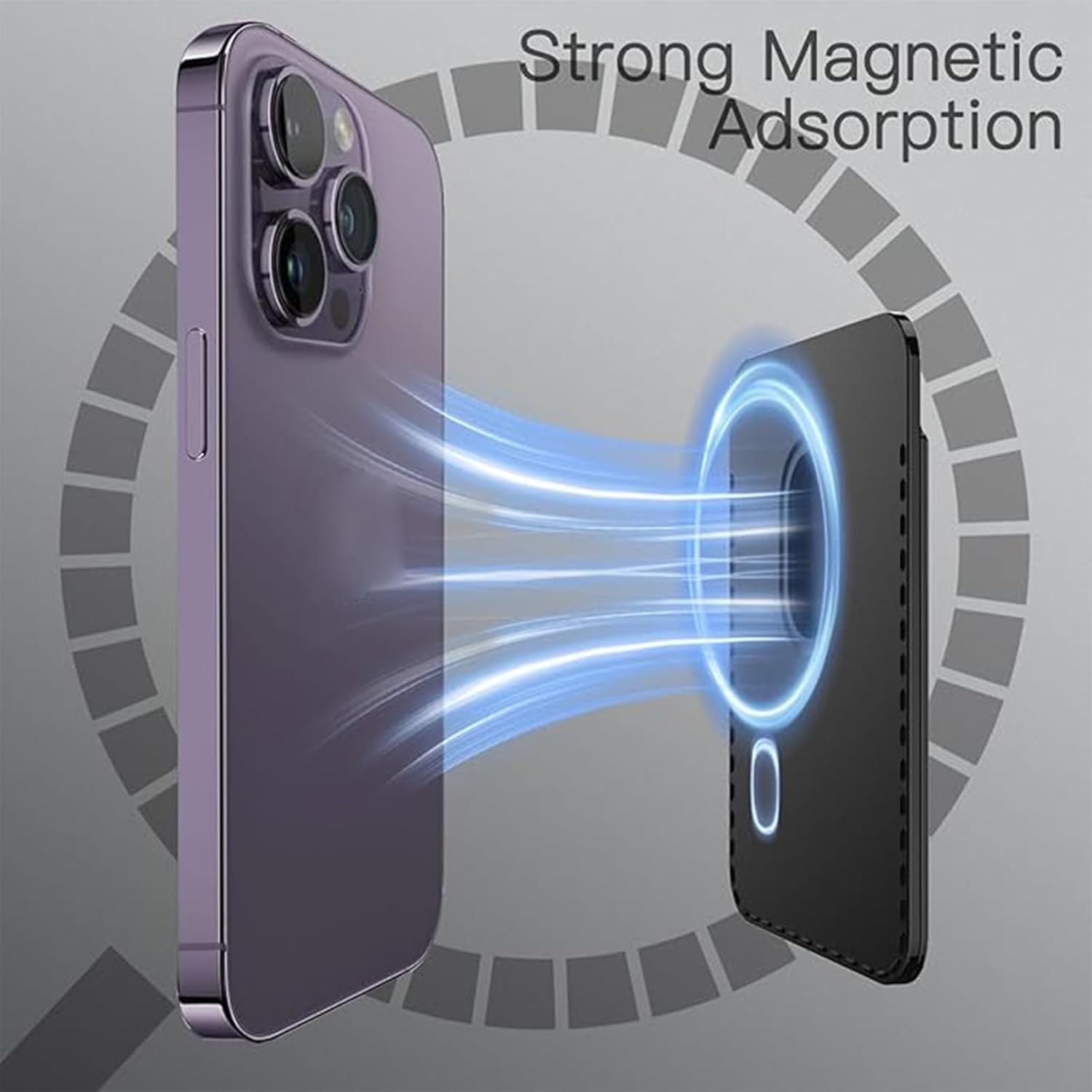 2Pack Magnetic Wallets, Wallet Compatible with Magsafe Wallet, Phone Card Holder, Magnetic Phone Card Holder, Applicable to Iphone 16/15/14/13/12 Series image number 1