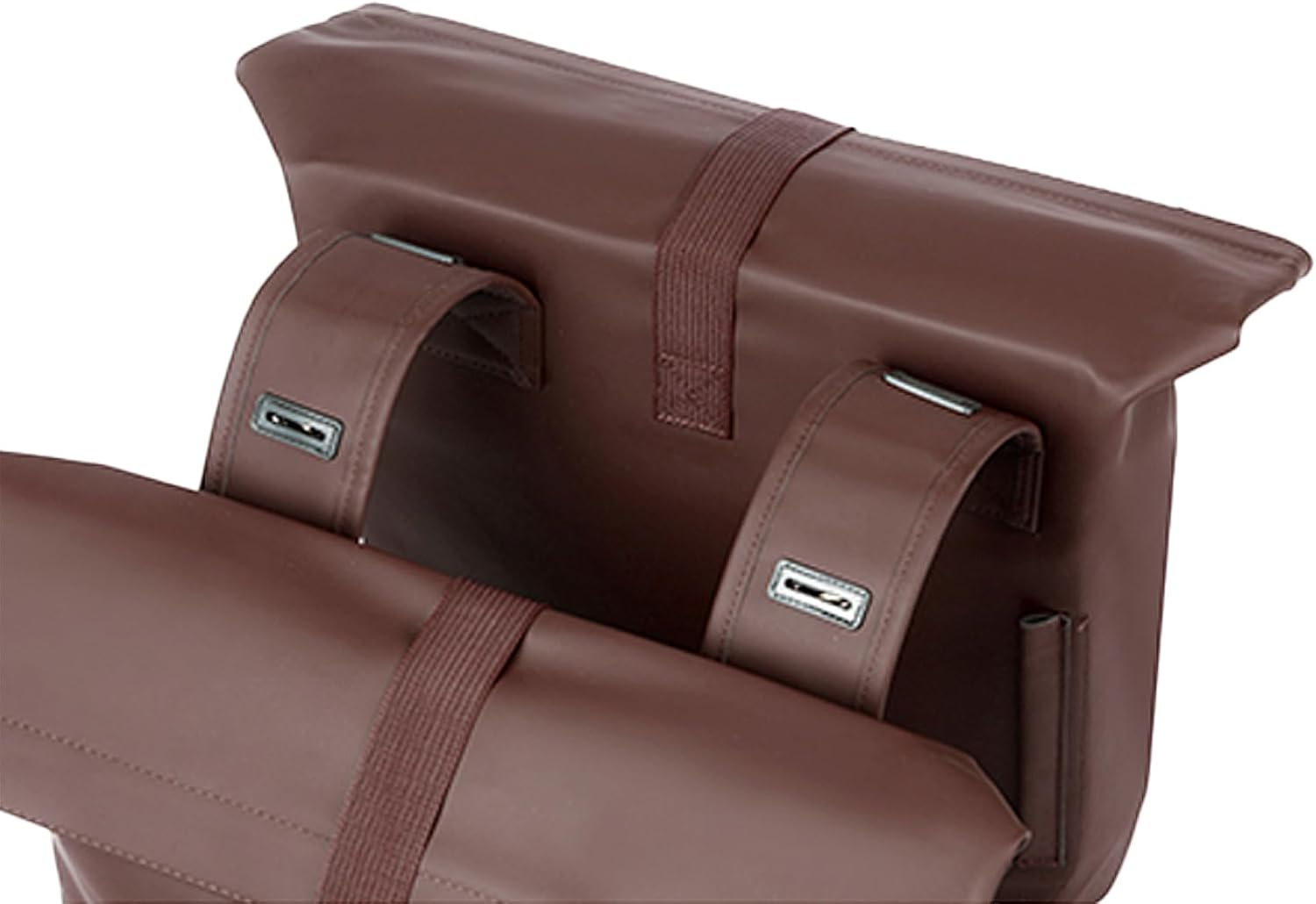 Basil City Bicycle Double Bag, 28-32L, Brown, 12 X 29 X 30 Cm image number 1