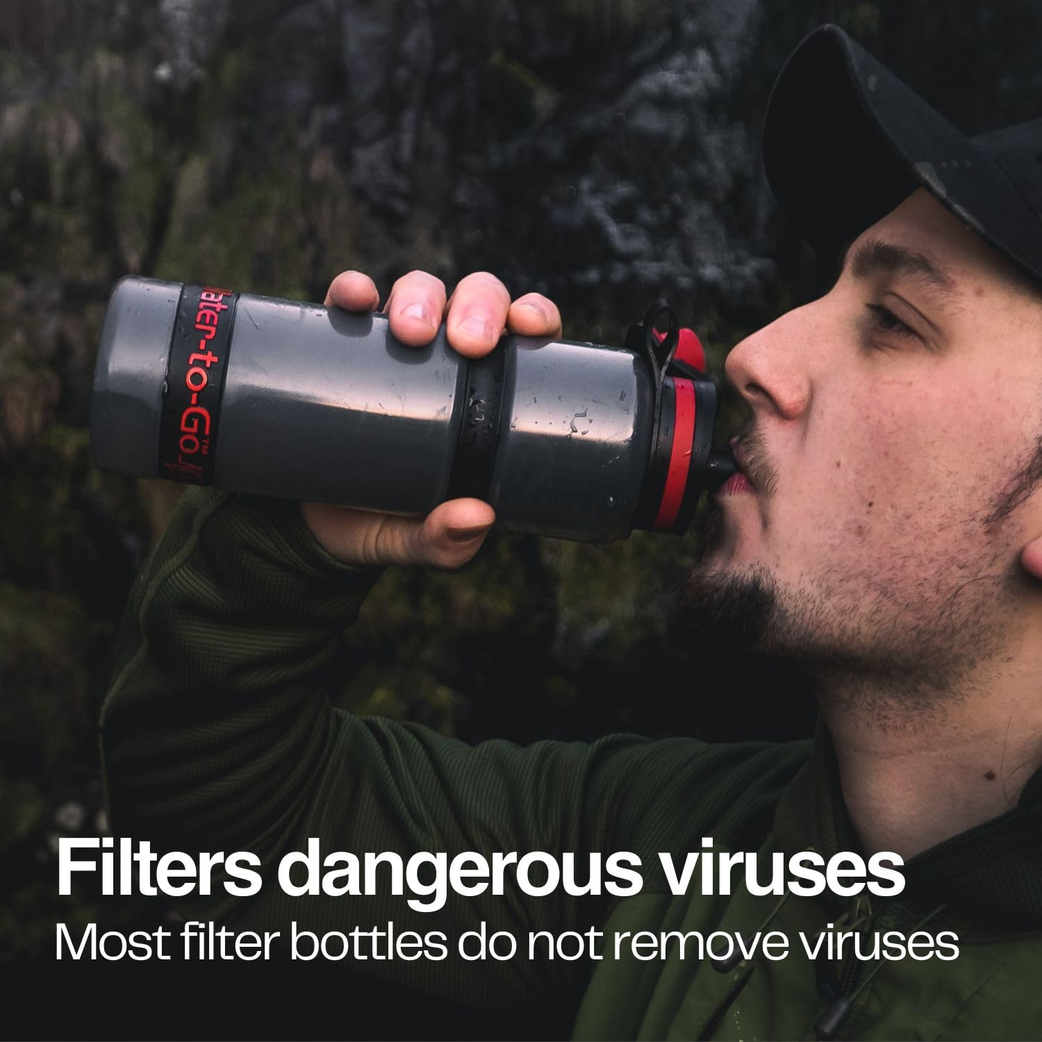 Water to Go Water Purifier Filter Bottle (ACTIVE 26Oz/75Cl) - Perfect for Hiking Camping Travel and Survival image number 6