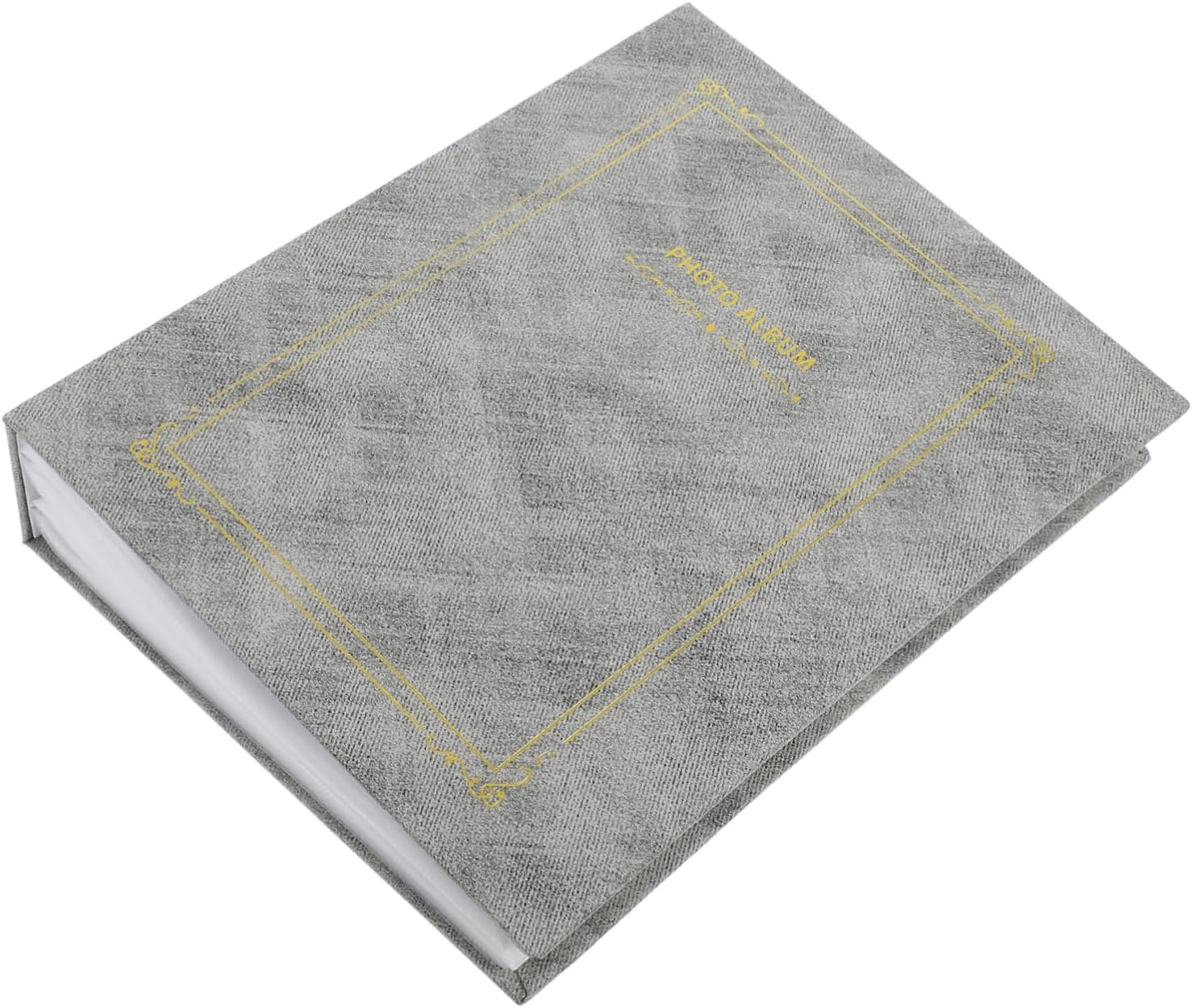 Creative Photo Album Insert Pages for Family Memories Weddings Special Events Elegant Grey Foil Design for Birthdays Anniversaries User-Friendly Layout image number 6