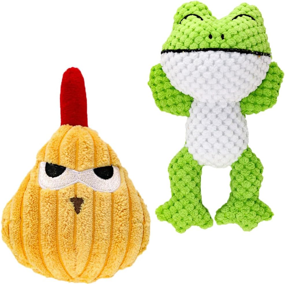 Squeaky Dog Toy Medium Interactive Soft Cotton Stuffed Animal Toys for Daily Companionship Training Reward Gift image number 5