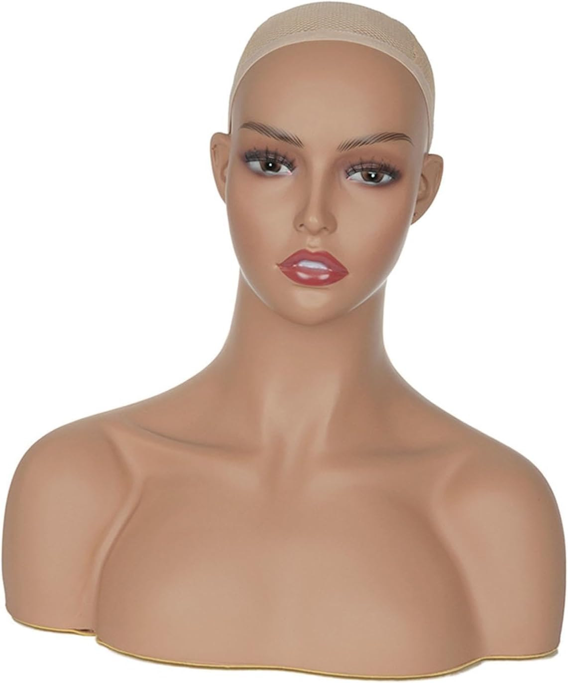 Eigell Realistic Mannequin Head Wig Showing Stand Professional Wig Holder Wig Head for Hat Necklace Beauty Accessories Scarves image number 5