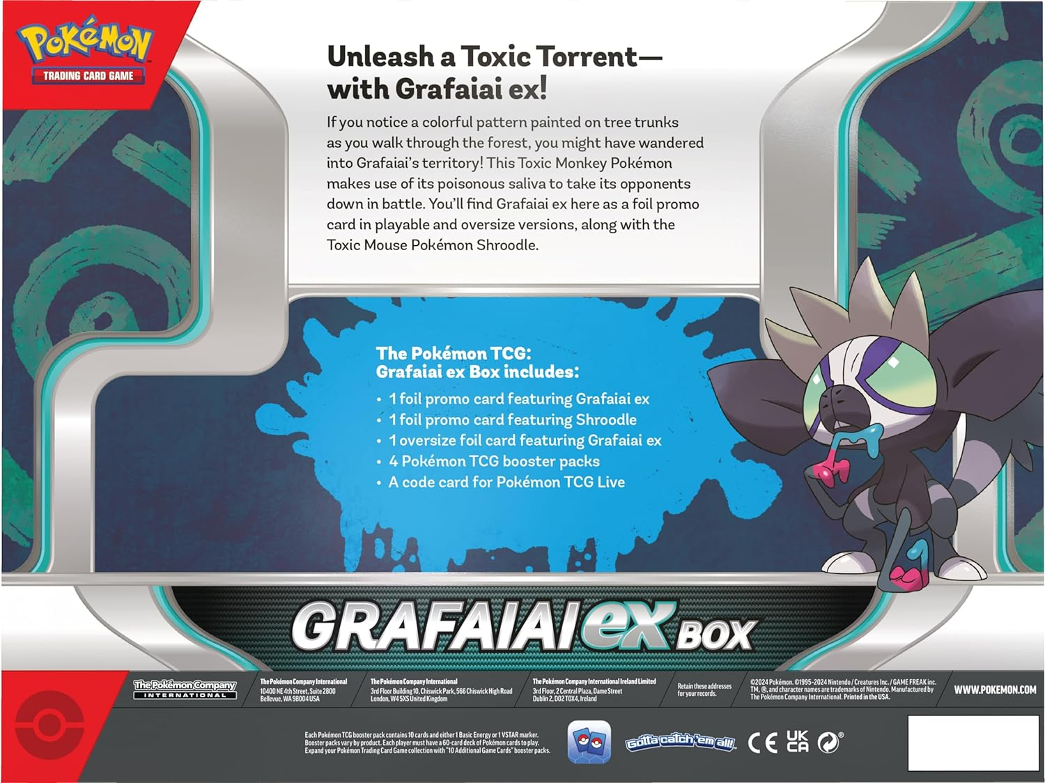Pok&eacute;mon TCG: Grafaiai Ex Box image number 3
